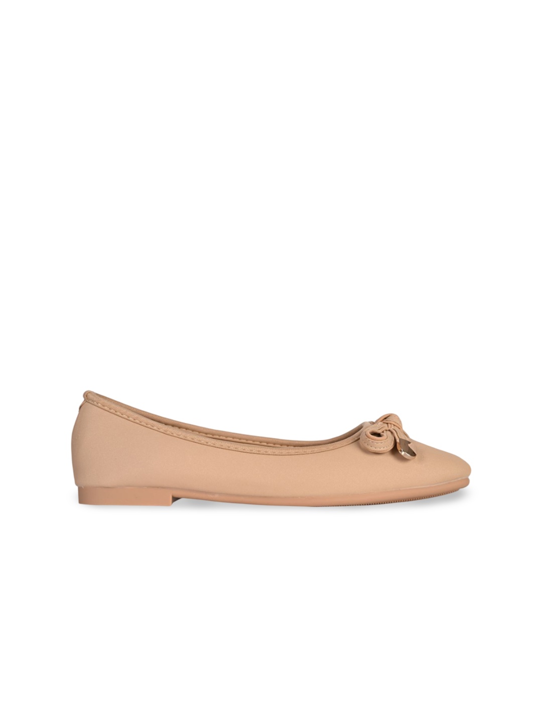 

San Marino by Shoe Bank Women Embellished Ballerinas Flats, Beige