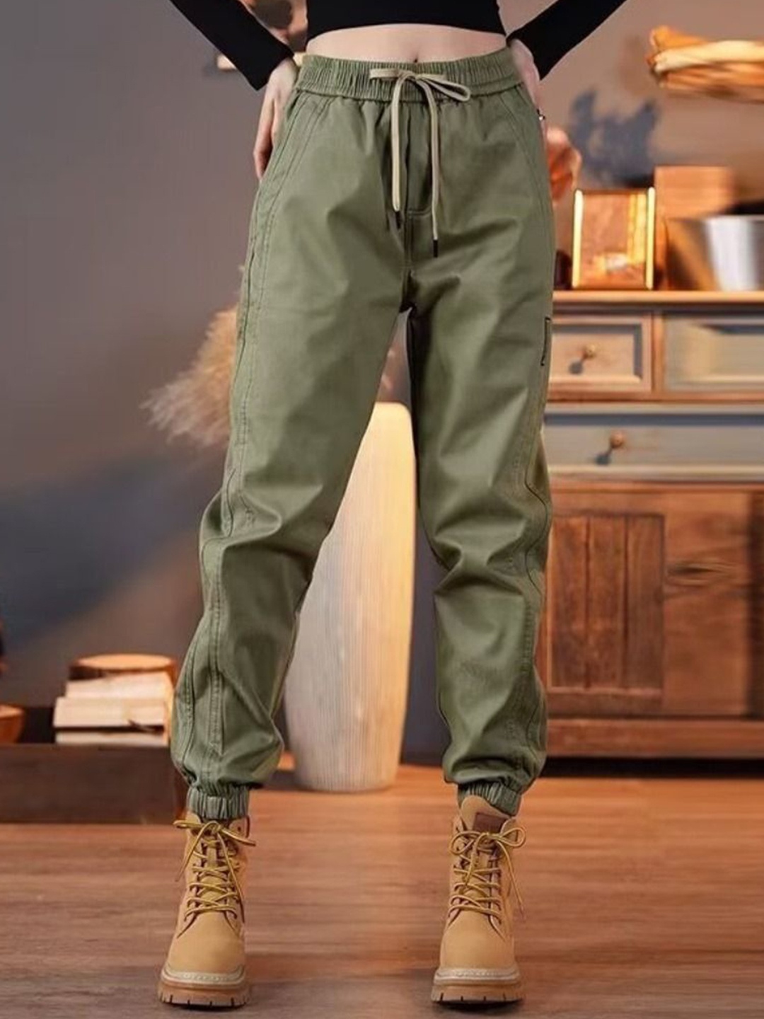 

StyleCast Men Joggers Trousers, Green