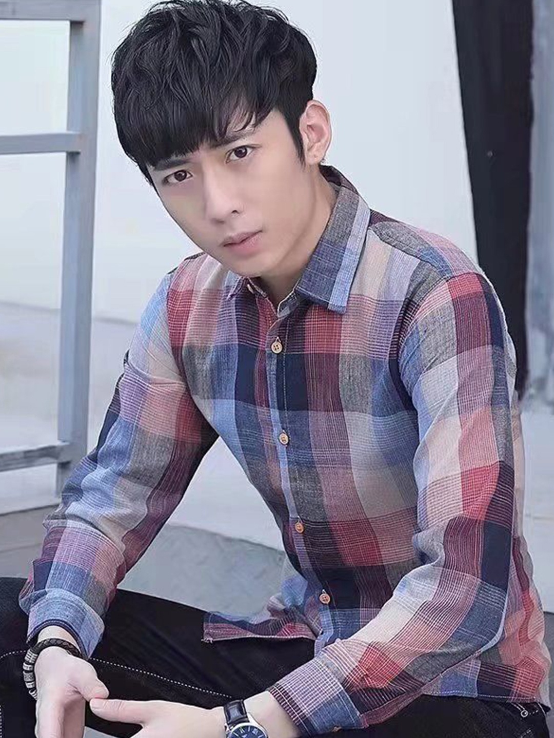 

StyleCast Men Tartan Checks Opaque Checked Casual Shirt, Multi