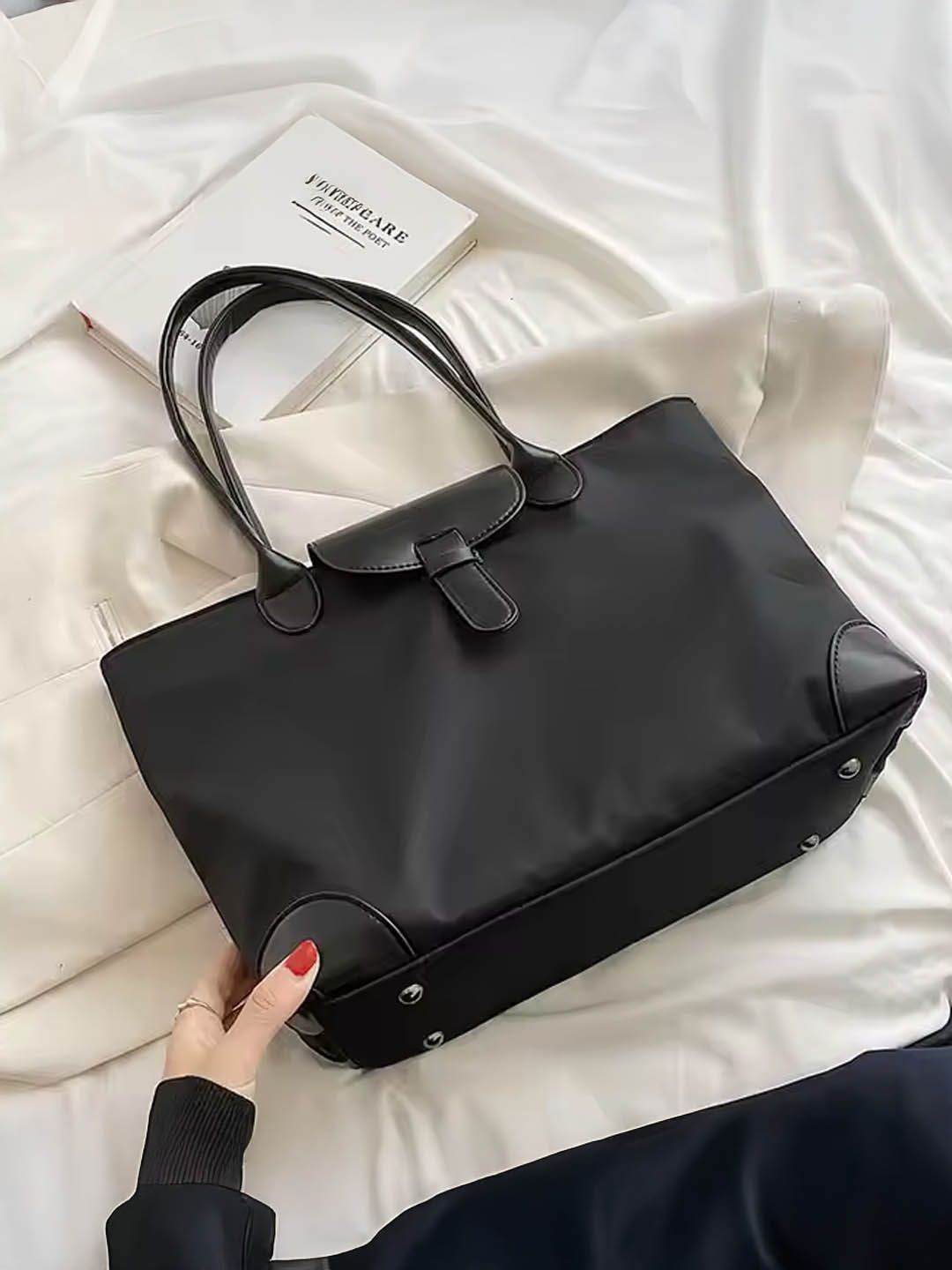 

StyleCast Structured Handheld Bag, Black