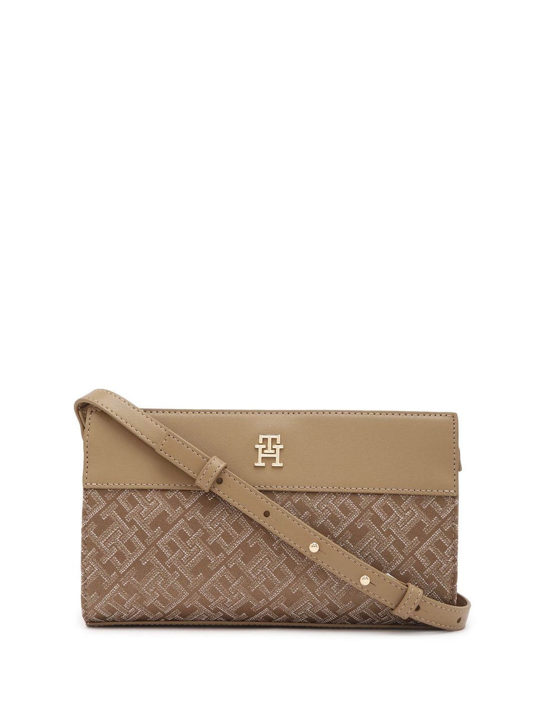 

Tommy Hilfiger PU Structured Sling Bag, Khaki