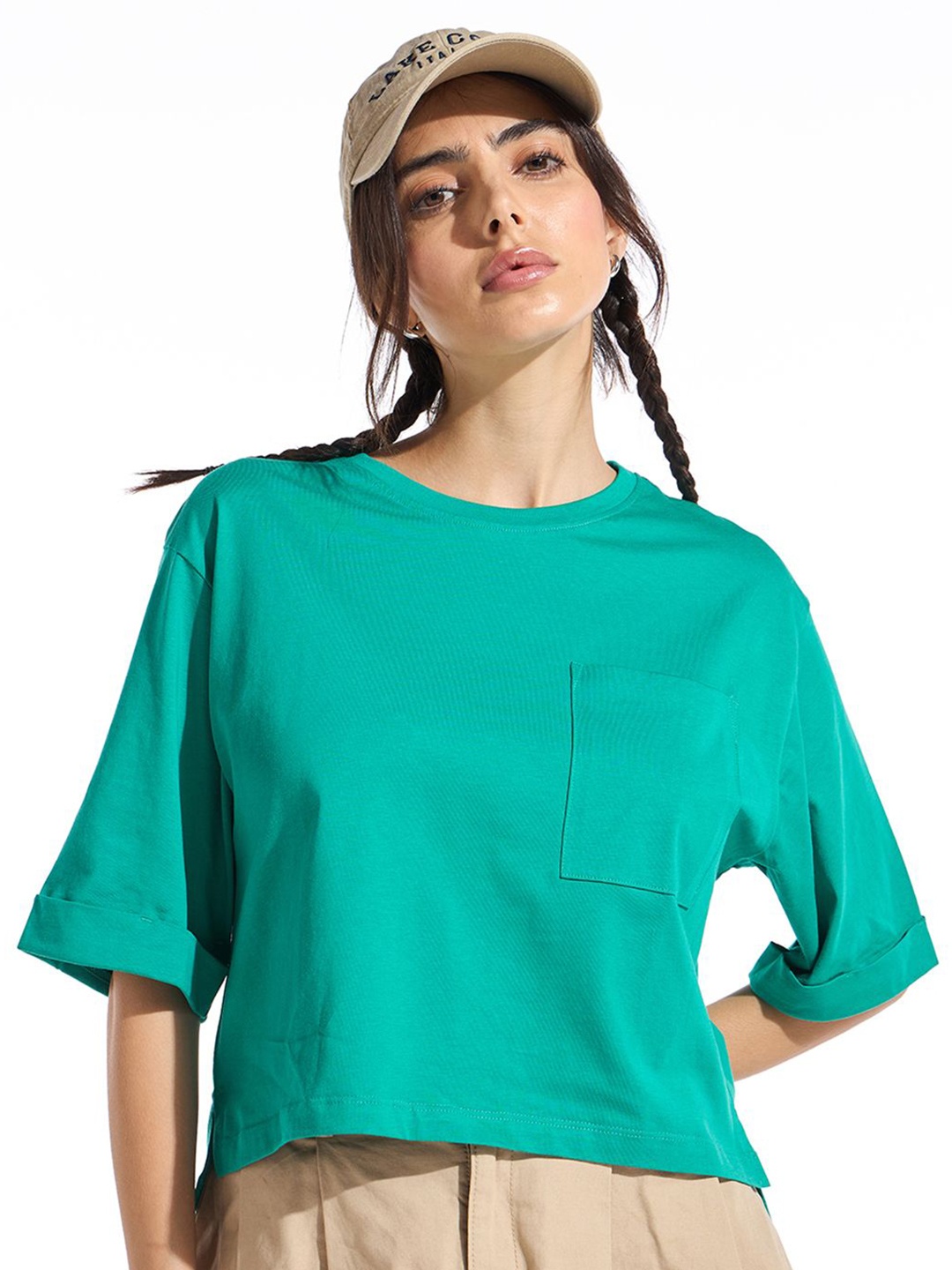

Bewakoof Women T-shirt, Green