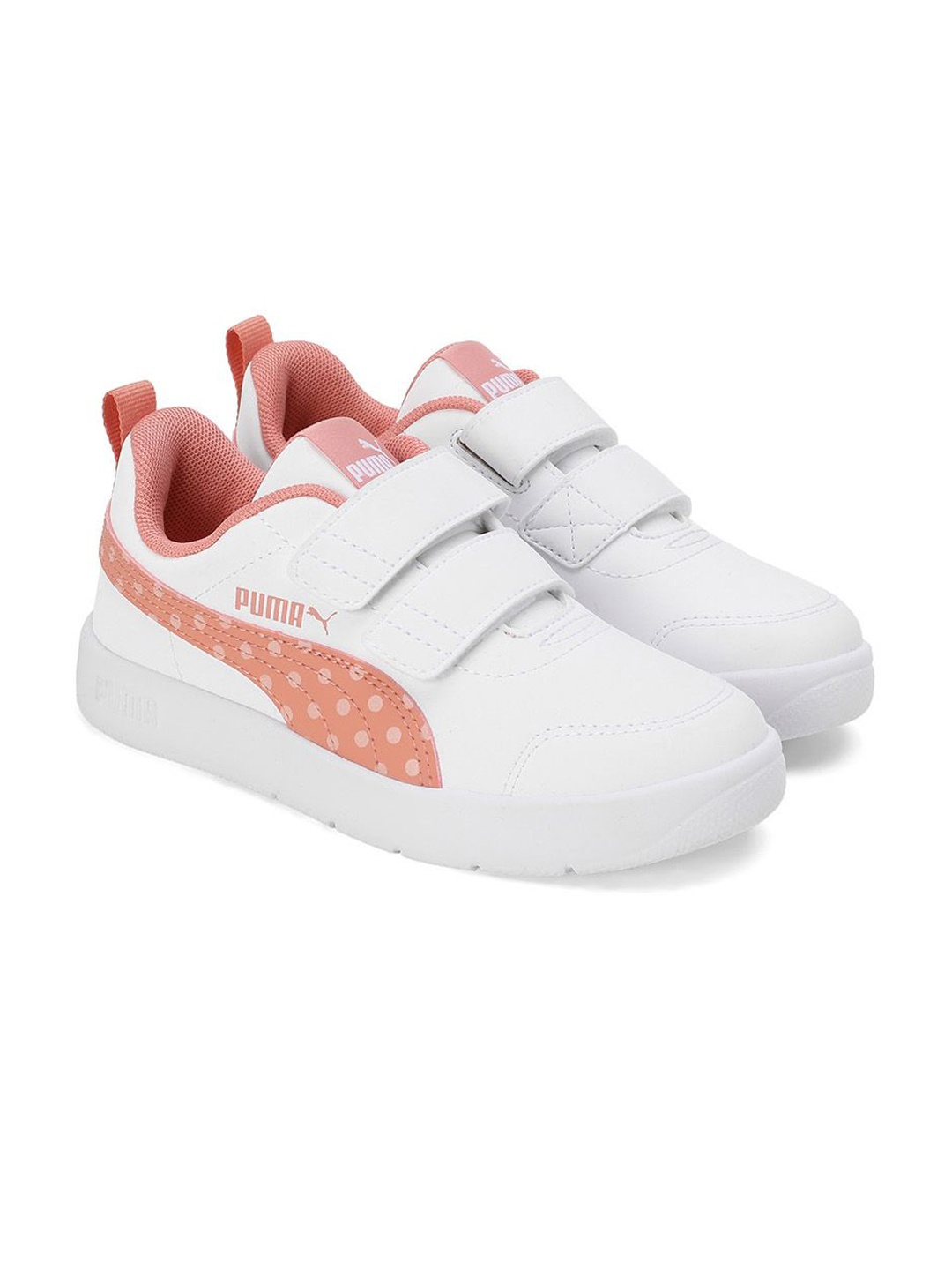 

Puma Courtflex V3 Dotty Girls Sneakers, White