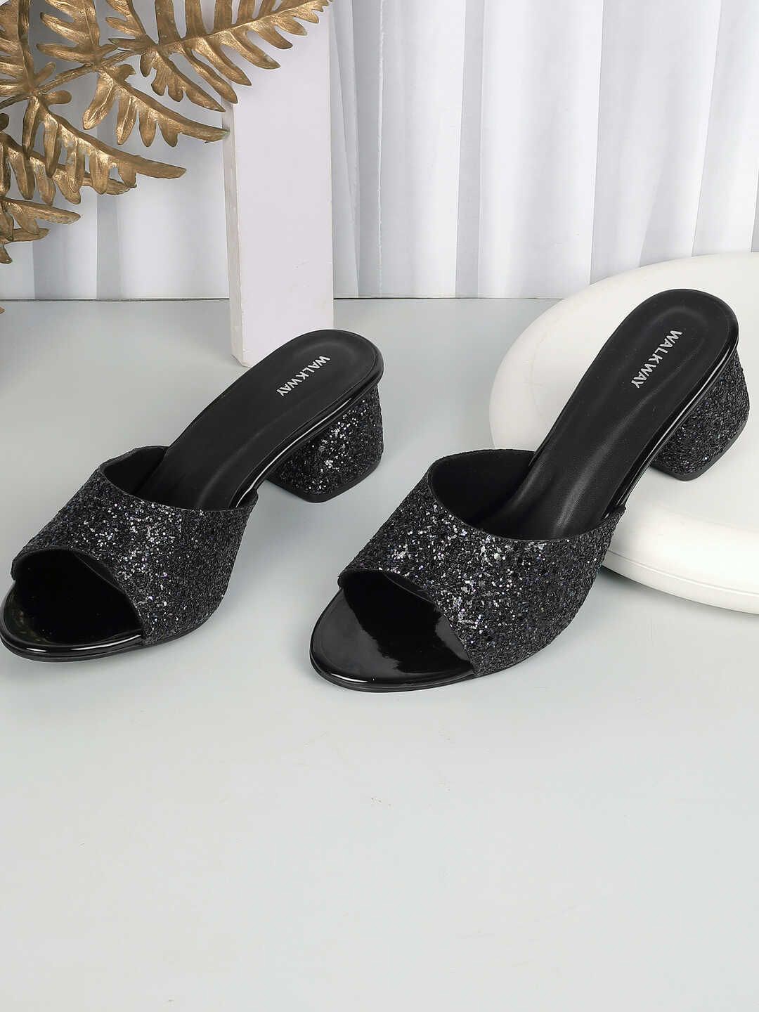 

WALKWAY by Metro Embellished Block Mules, Black