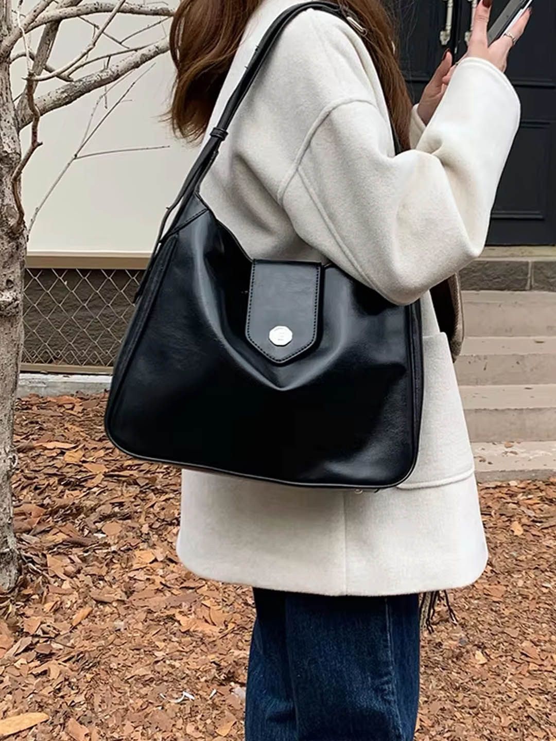 

StyleCast Structured Handheld Bag, Black