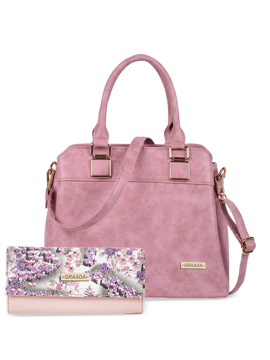 

GRAADA Structured Satchel, Pink