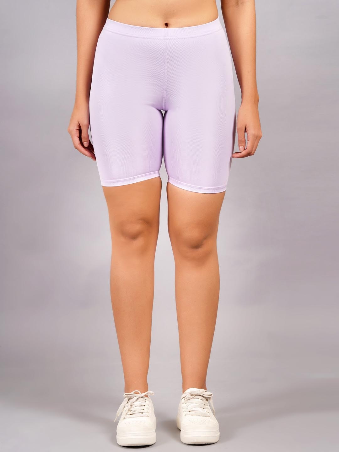 

Kyk Women High-Rise Training or Gym Sports Shorts, Lavender