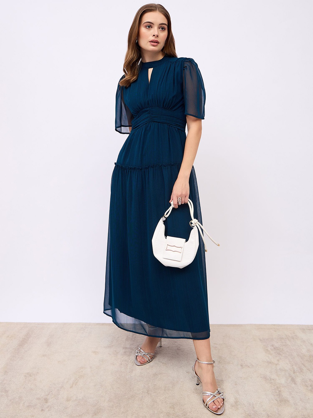 

Styli Women A-Line Maxi Dress, Blue