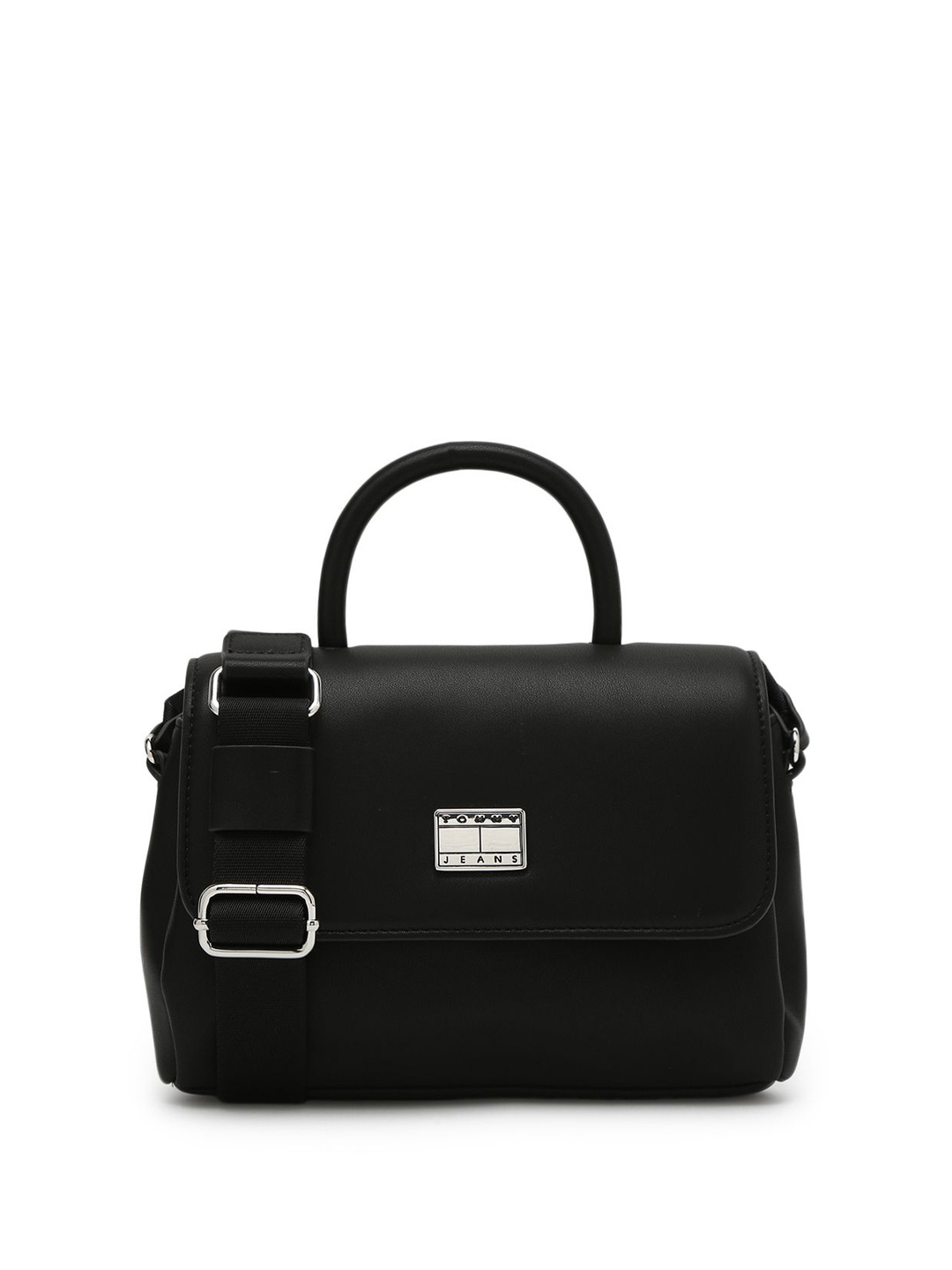 

Tommy Hilfiger PU Structured Sling Bag, Black