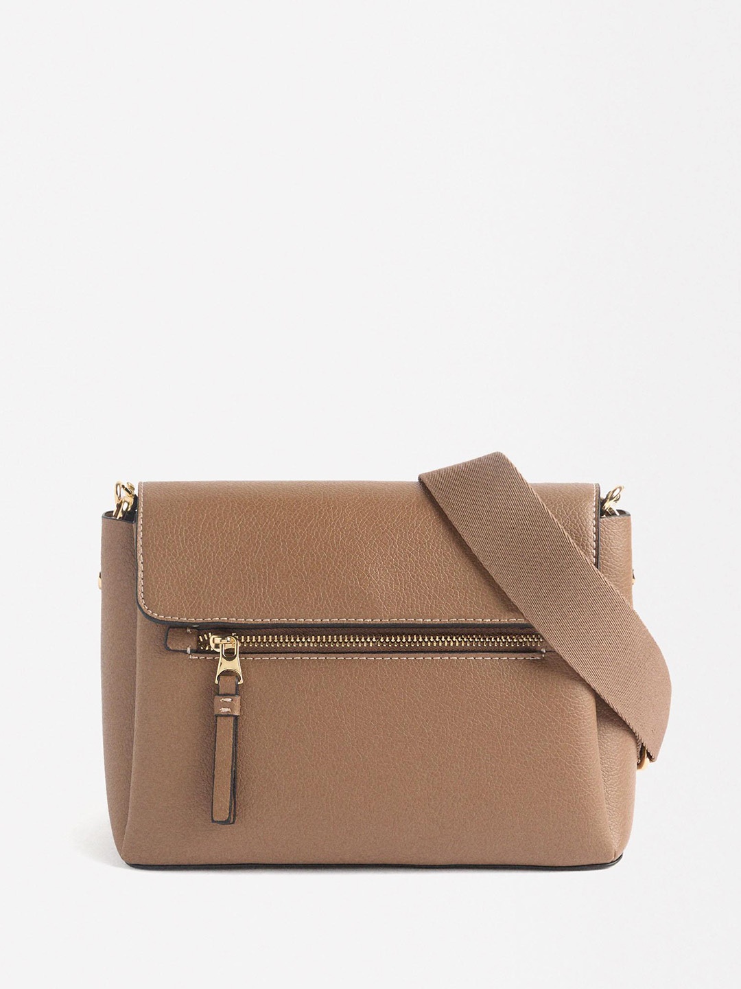 

PARFOIS Textured Structured Shoulder Bag, Beige