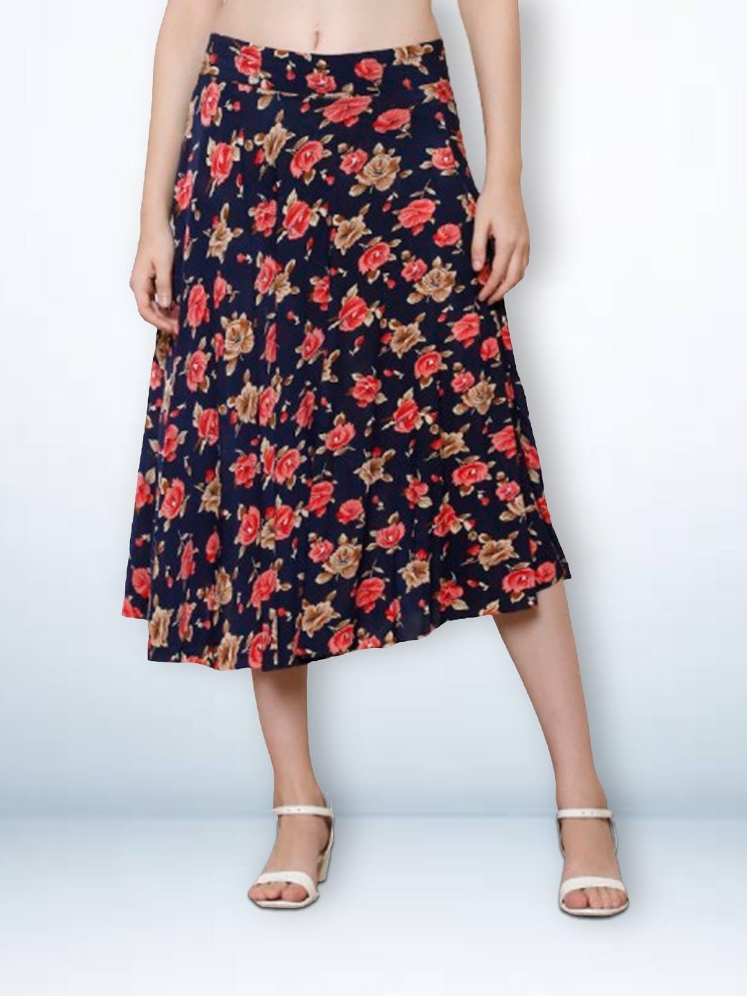 

Jinfo Flower Printed Skirt With Inner Short, Multi