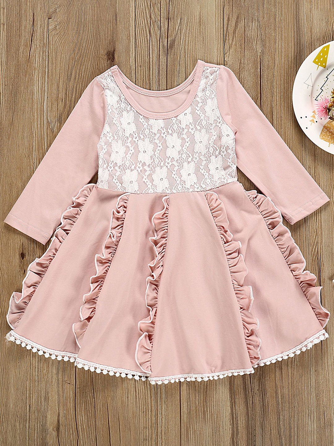 

LULU & SKY Fit & Flare Dress, Pink