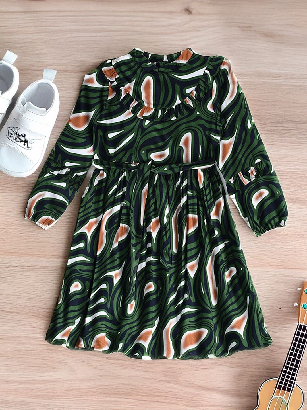 

Bella Moda Girls Fit - Flare Dress, Green