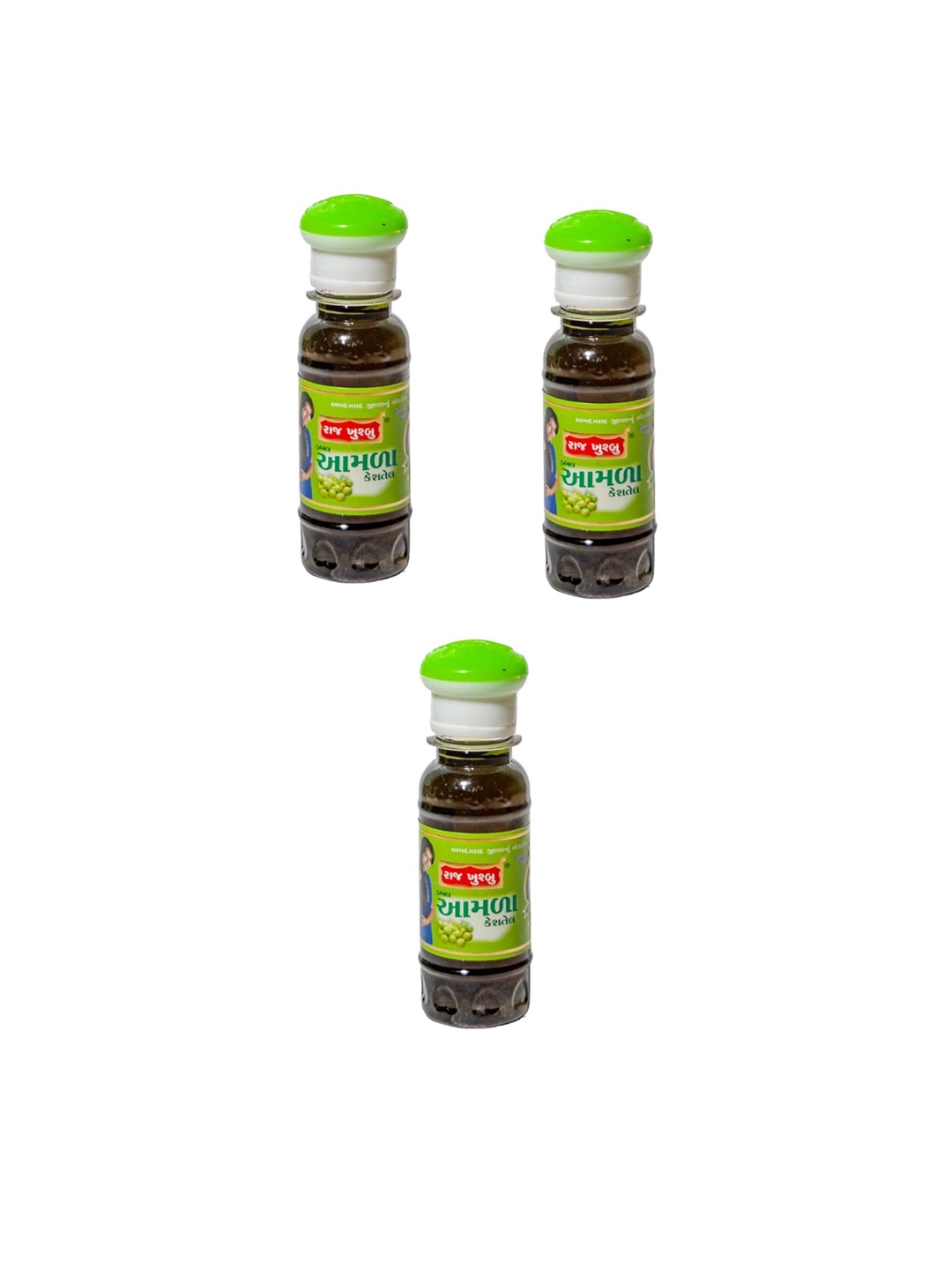 

RAJ KHUSHBU Set Of 3 Amla Hair Oil- 80 ml Each, Red