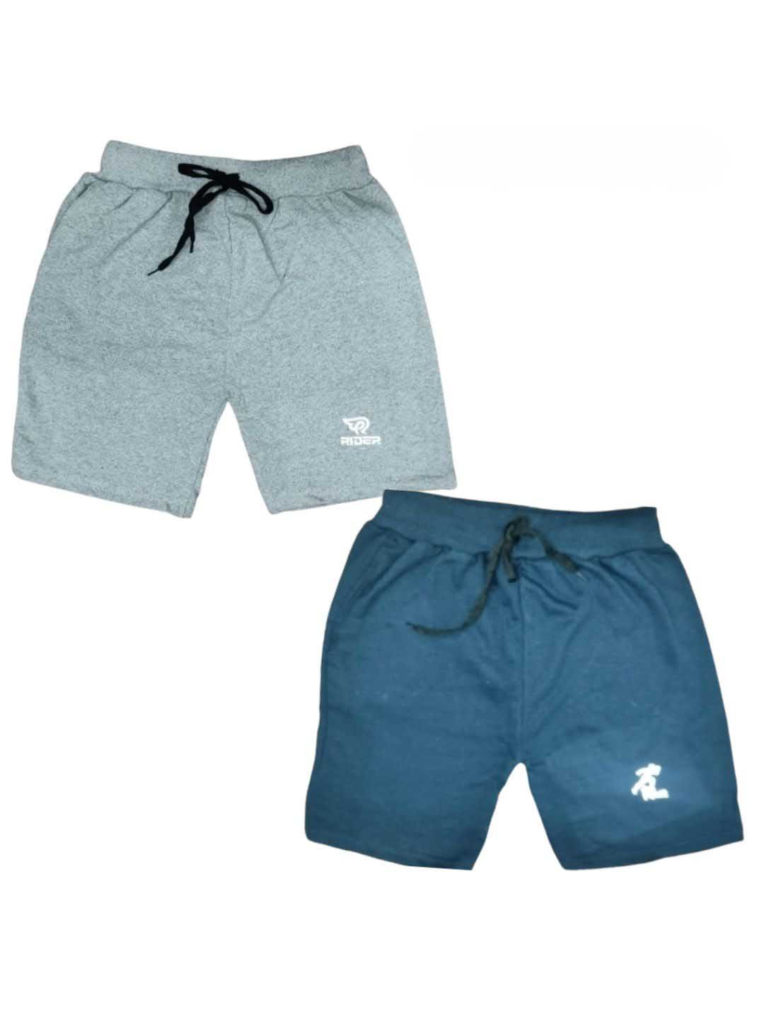 

Seyor Boys Pack Of 2 Cotton Shorts, Grey