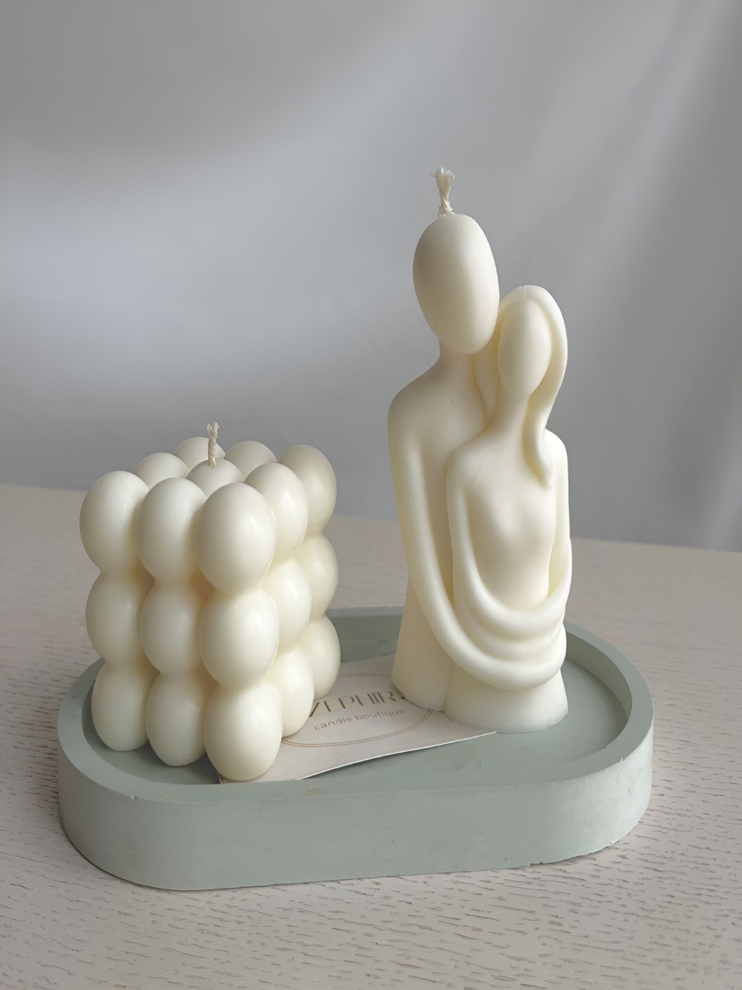 

PROKART White 2 pieces Pillar Candle