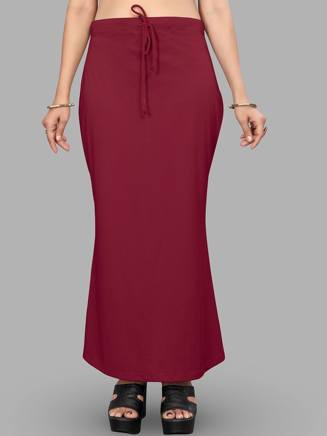 

NEXSUS Mid-Rise Mermaid Fit Saree Shapewear, Maroon