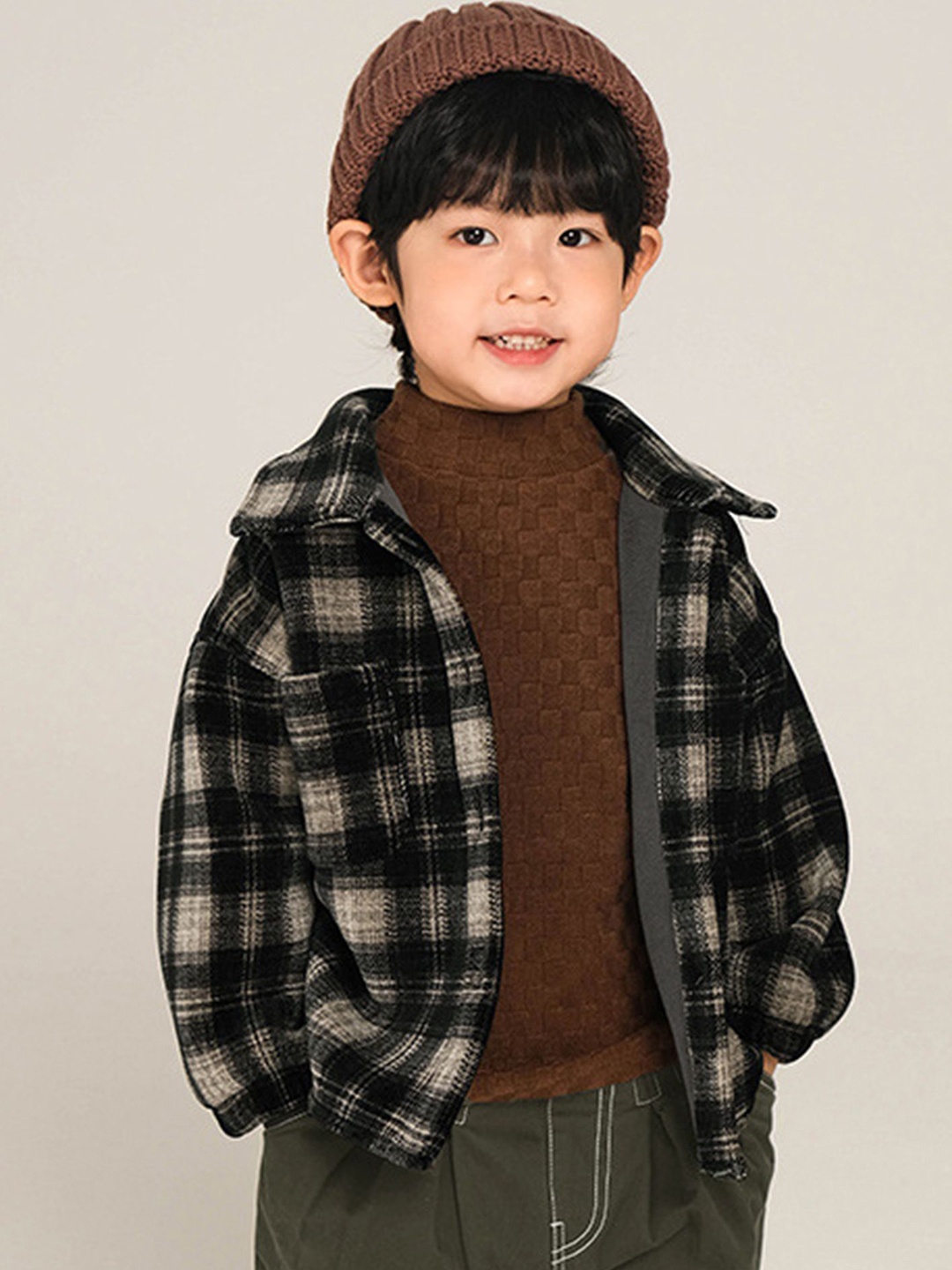 

LULU & SKY Boys without fwd Jacket, Black