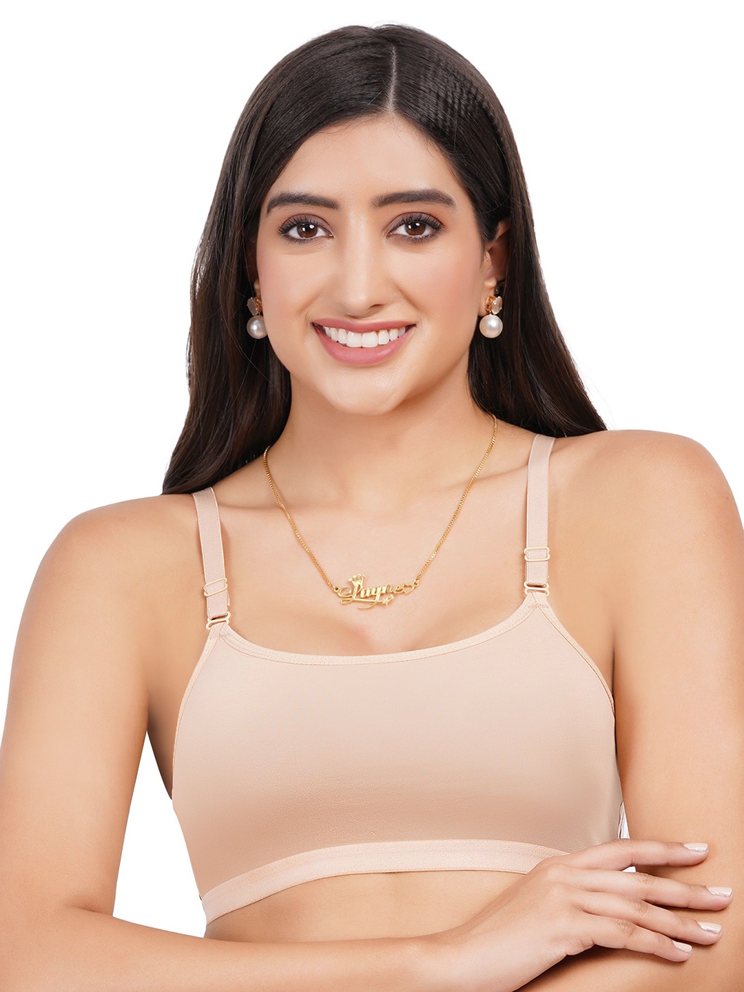 

Liigne Women Full Coverage Pure Cotton T-shirt Bra, Cream