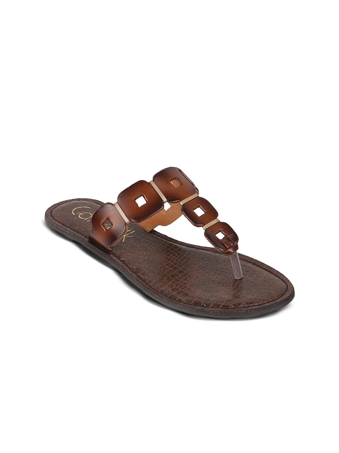 

Catwalk COURT Women Casual T-Strap Flats, Tan