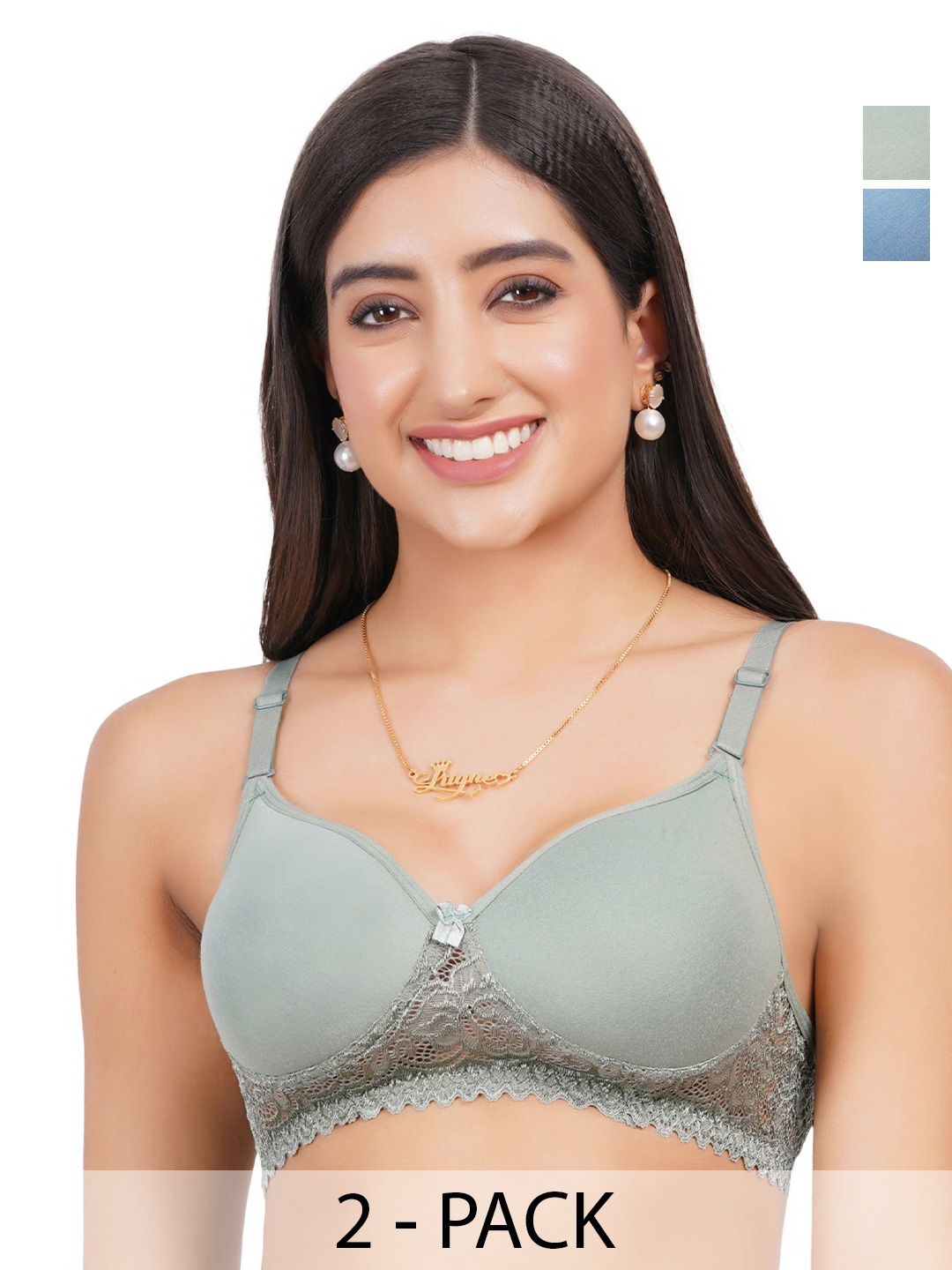 

Liigne Bra Full Coverage Lightly Padded, Green