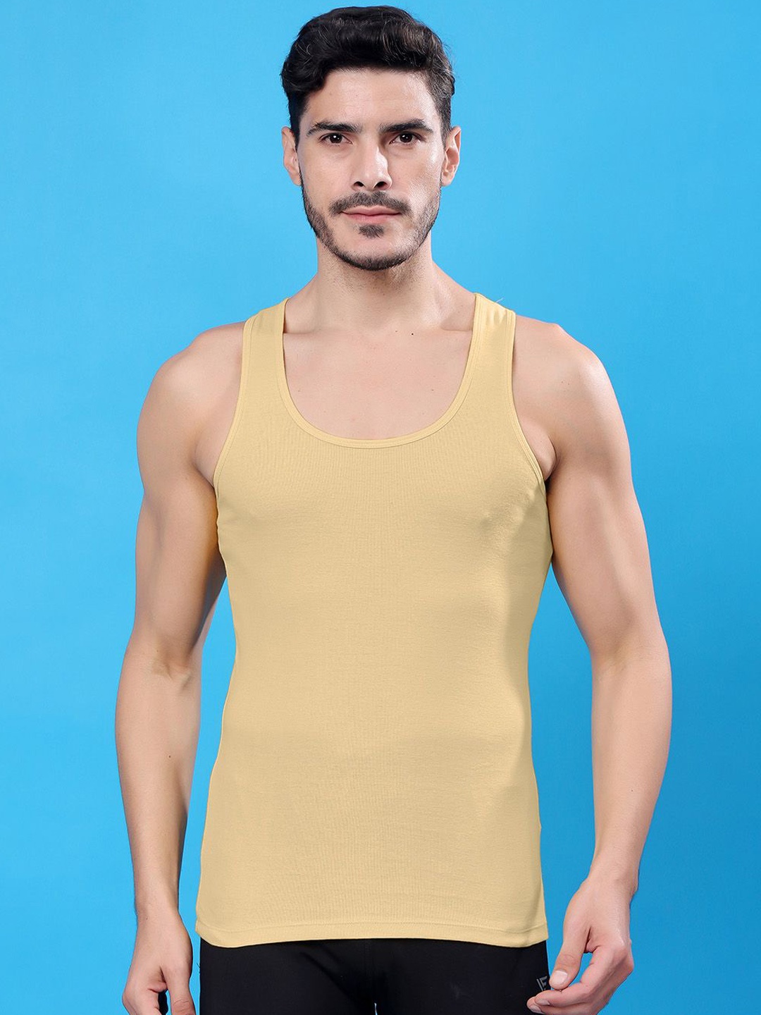 

FBAR Bio-Wash Pure Cotton Innerwear Vest 160125FBR-09, Beige