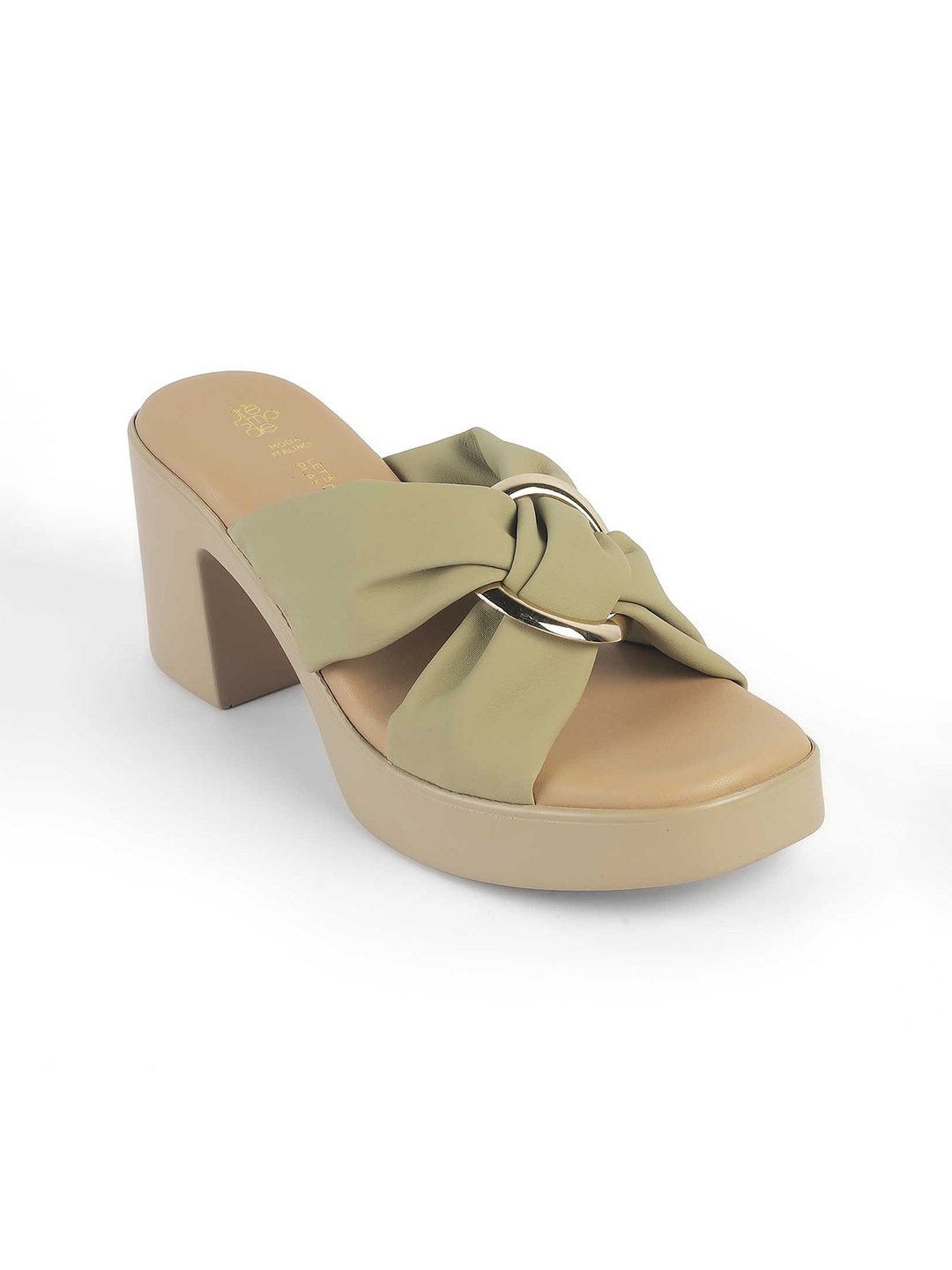 

Tresmode Women Party Block Sandals, Green