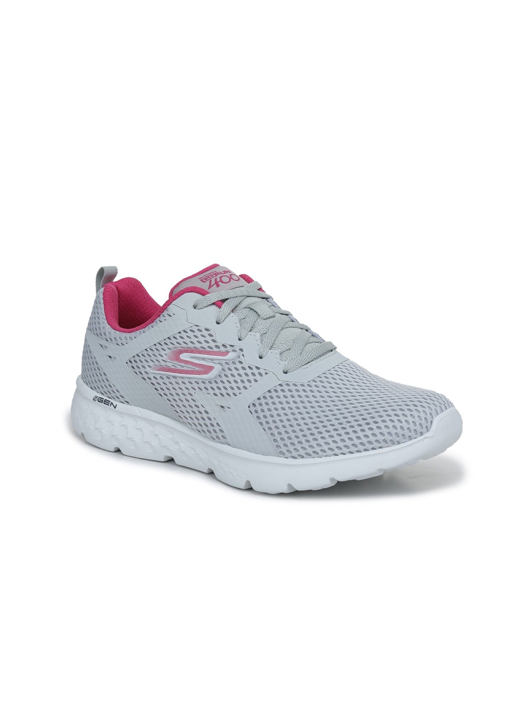 

Skechers GO RUN 400 Women Lace-Ups Running Shoes, Grey