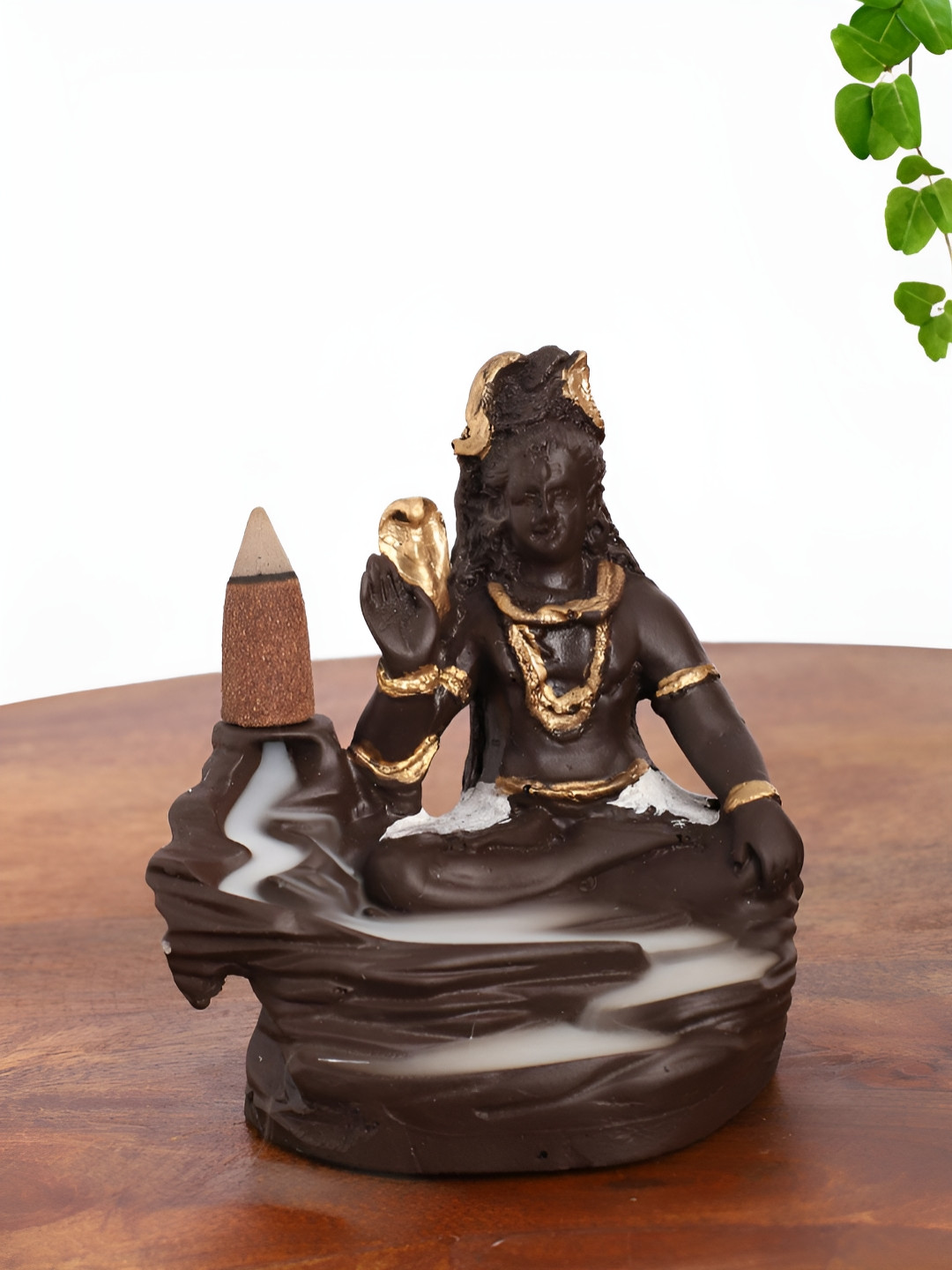 

INTERNATIONAL GIFT Gold-Plated Blessing Shiv Ji Idol Religious Figurine Showpiece, Brown