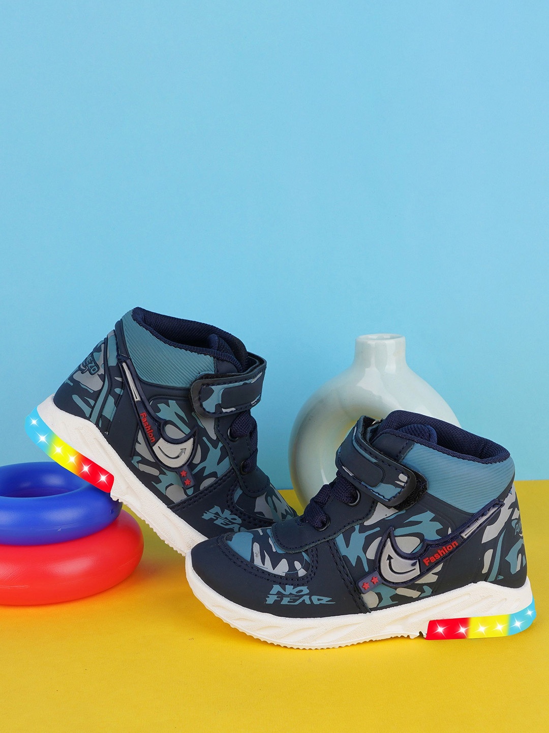

BAESD Unisex Kids Woven Design Sneakers, Blue