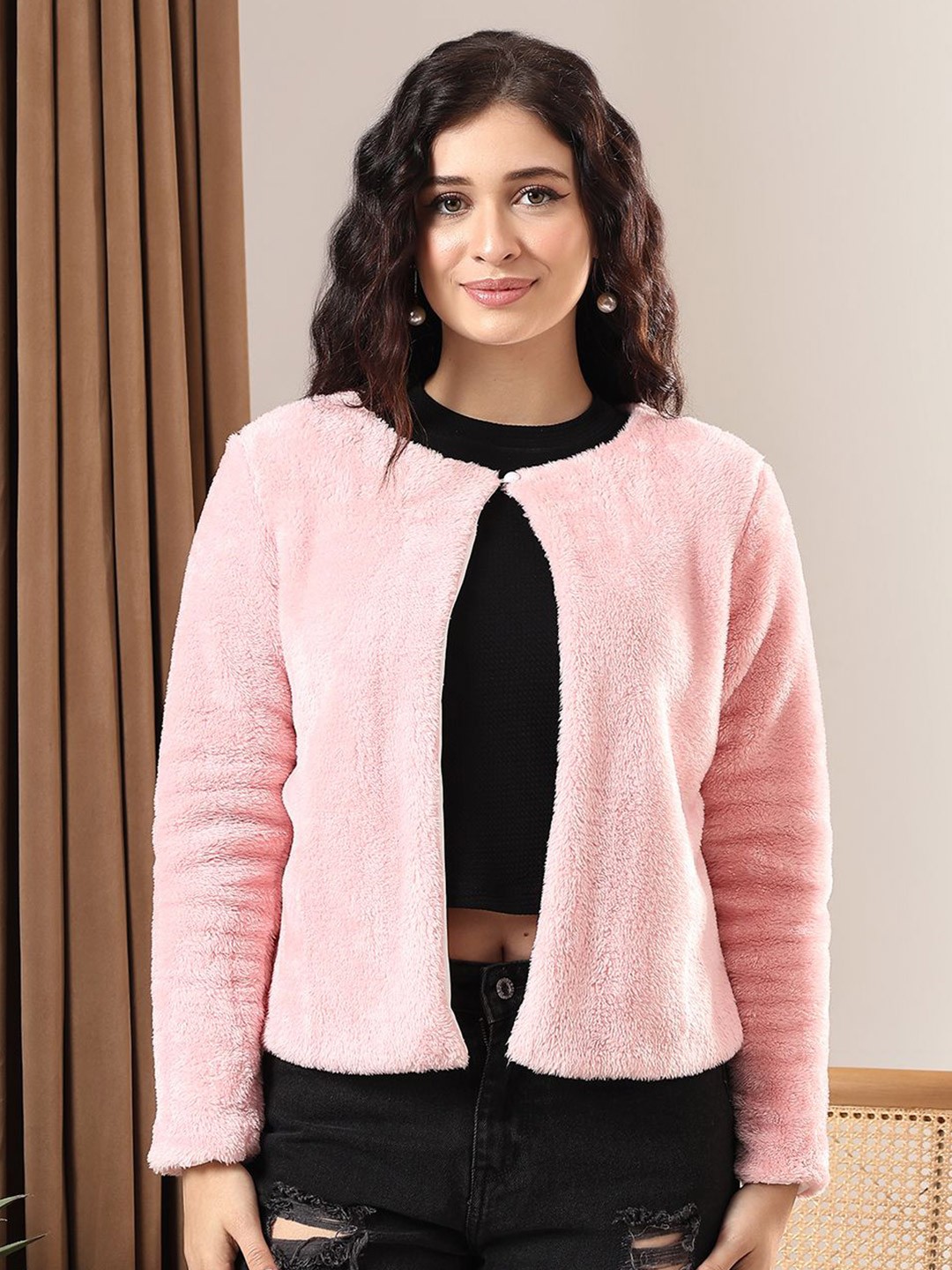 

Kotty Women Round Neck Sweatshirt, Pink