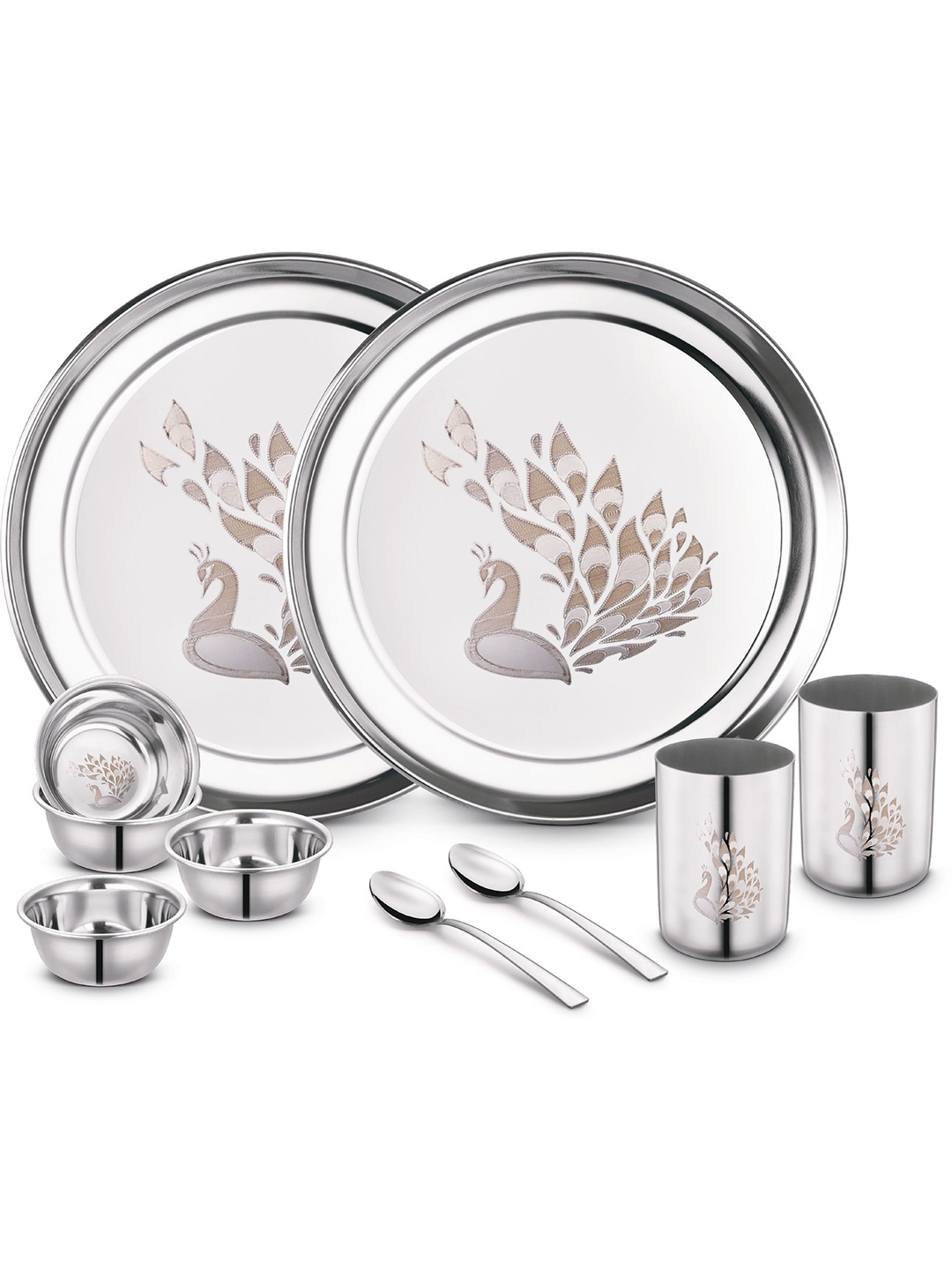 

Classic Essentials Unisex Silver Dinner Set