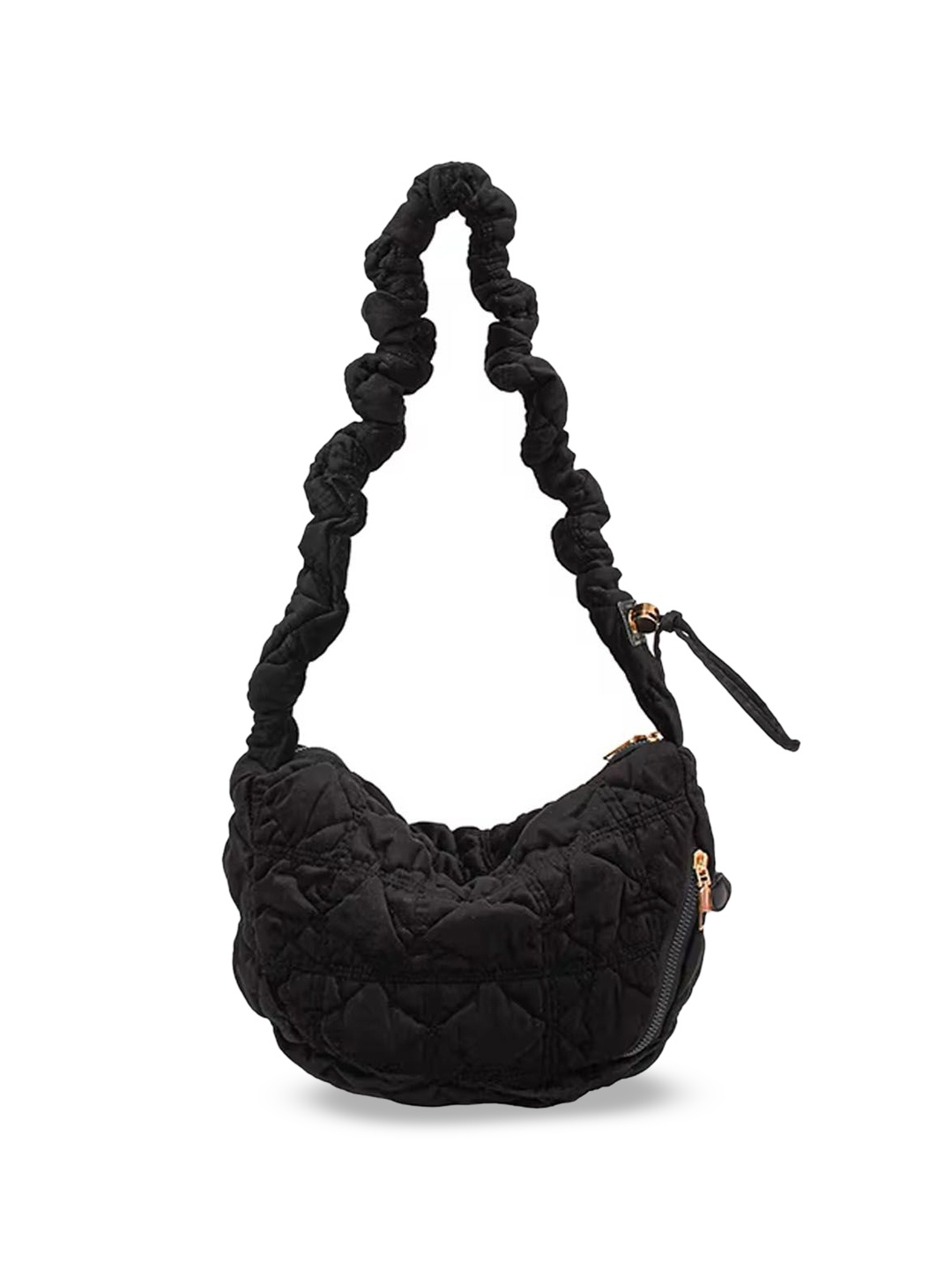 

StyleCast Structured Shoulder Bag with Quilted, Black