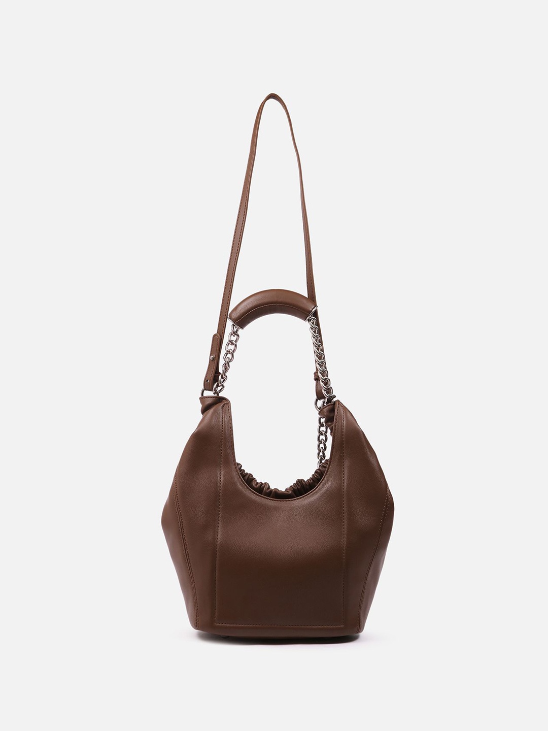 

CARRY CITY Structured Shoulder Bag, Brown