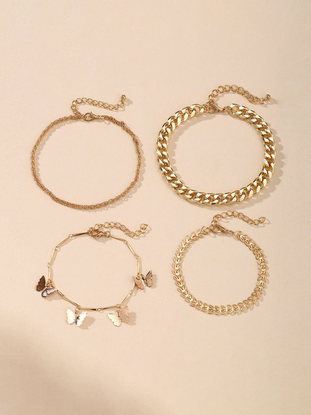 

Celestique Women 4 Link Bracelet, Gold