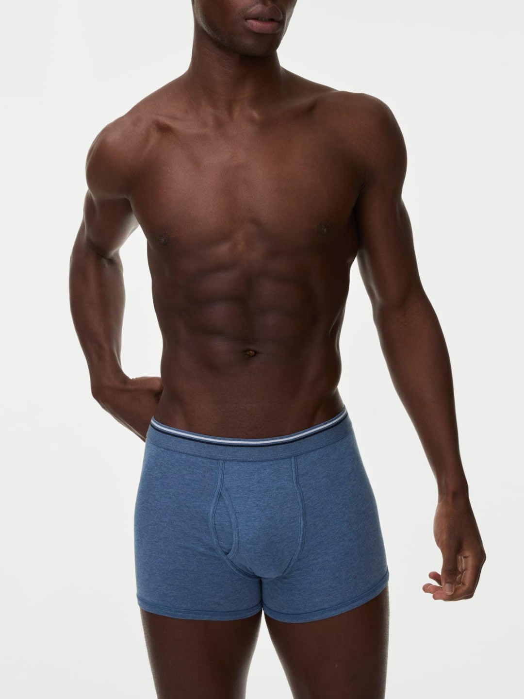 

Marks & Spencer Men Pack Of 5 Mid Rise Trunks - T144793SBLUE MIX-BLUE MIX