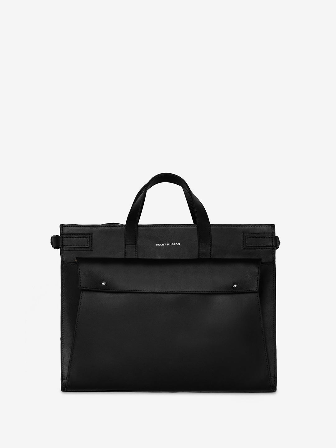 

KELBY HUSTON Unisex Leather Laptop Bag, Black