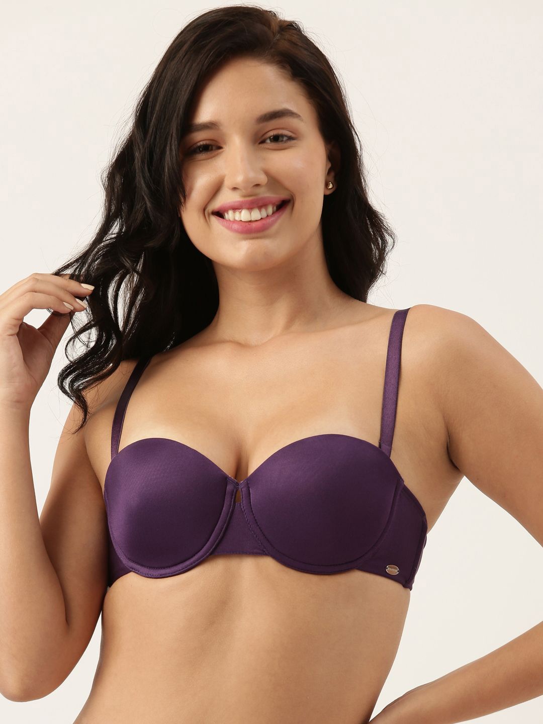 

Enamor Medium Coverage Underwired Lightly Padded Bra, Purple