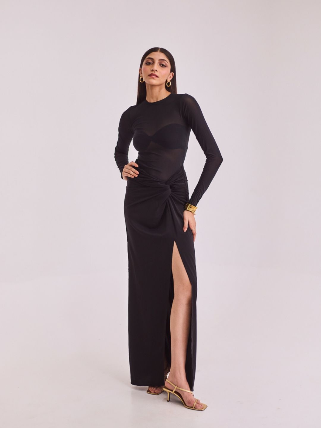 

Urban Suburban Women Black Knot Maxi Skirt