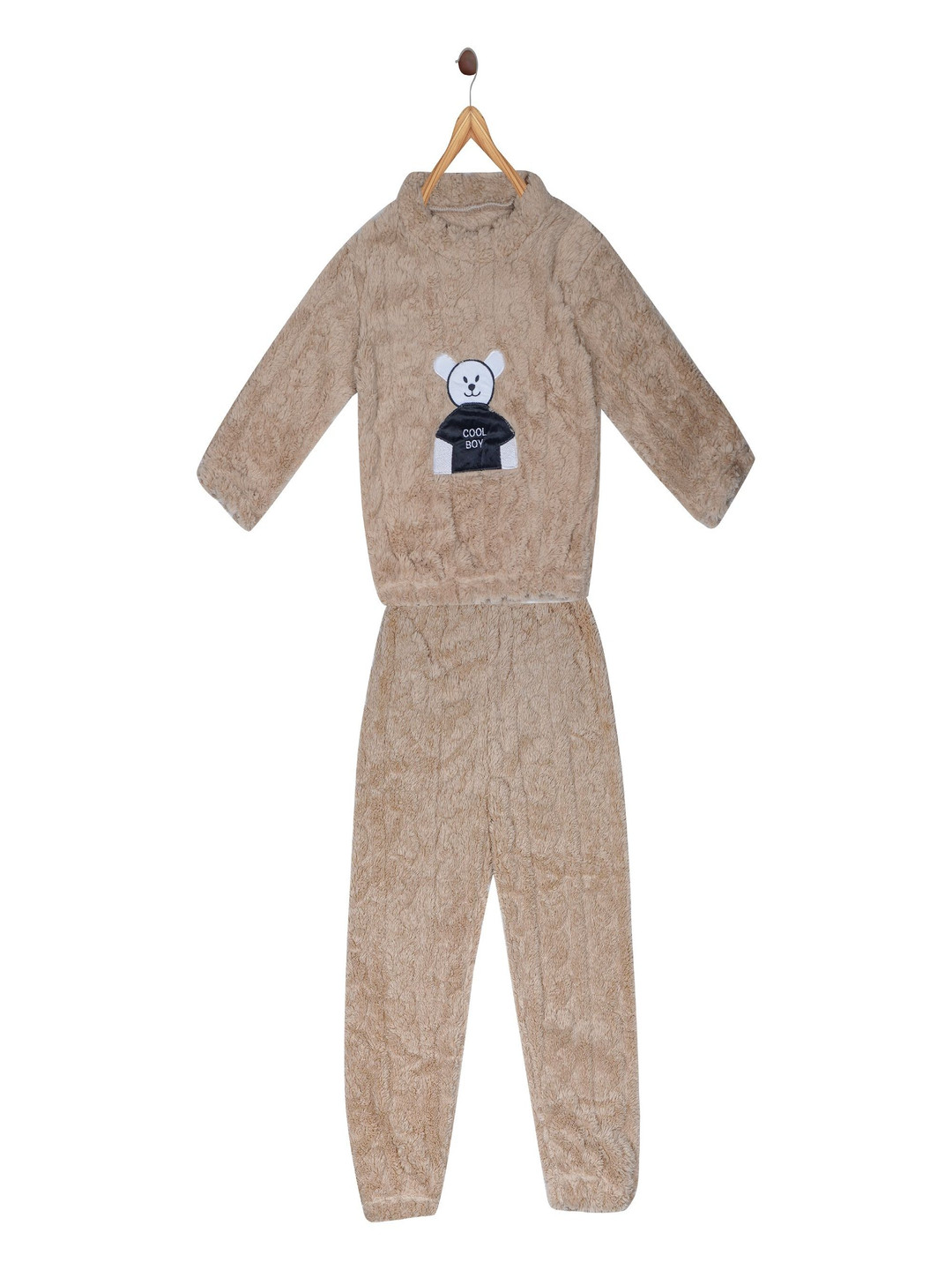 

BAESD Unisex Kids Night suit, Brown