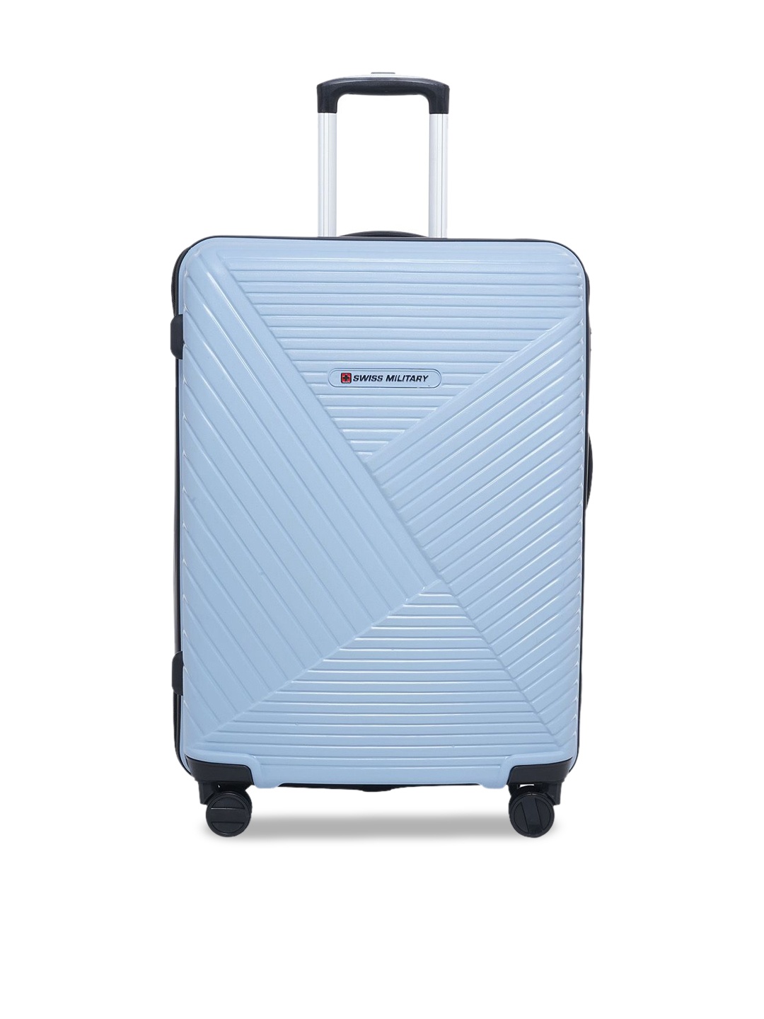 

SWISS MILITARY Textured Zurich Spinner Hard Sided Trolley Suitcase, Grey