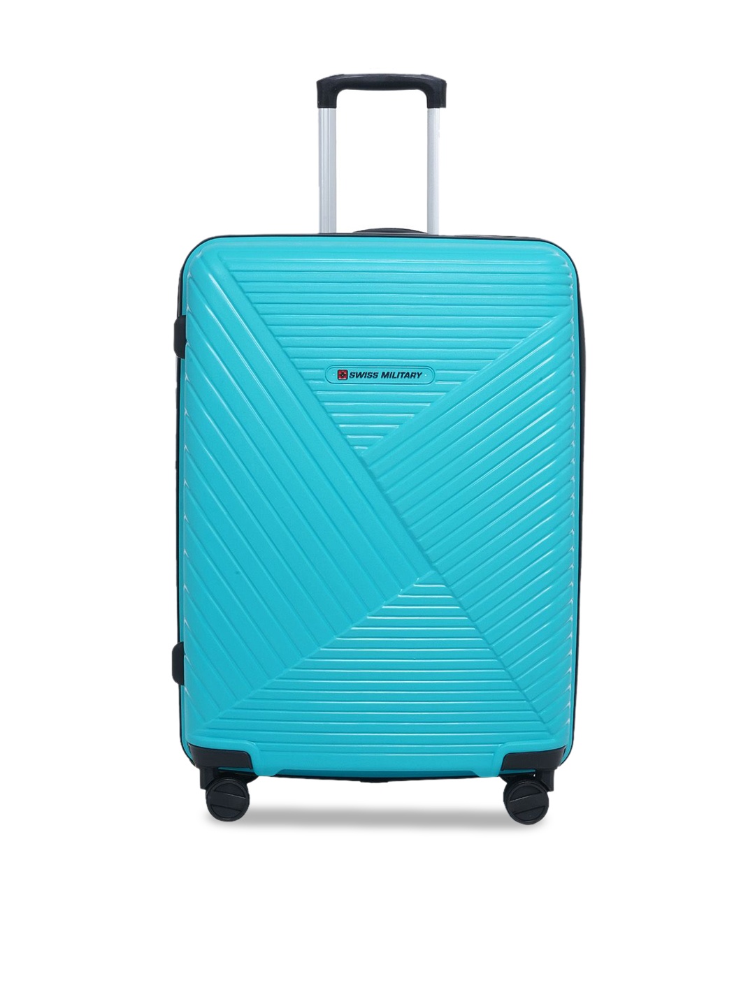 

SWISS MILITARY Zurich Spinner Hard Sided Trolley Suitcase, Teal