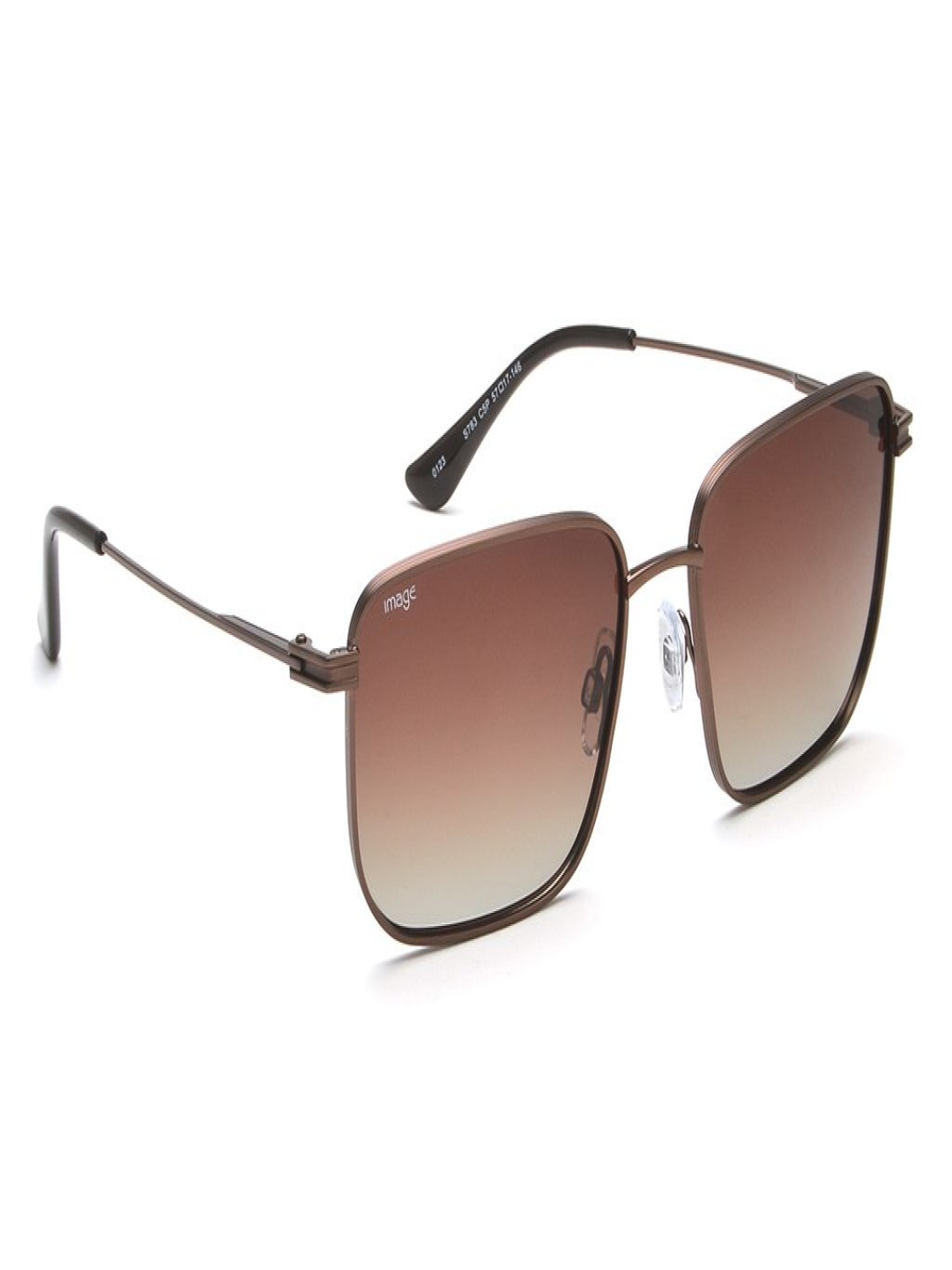 

Image Men Square Sunglasses with Polarised and UV Protected Lens IMS783C5PSG, Brown