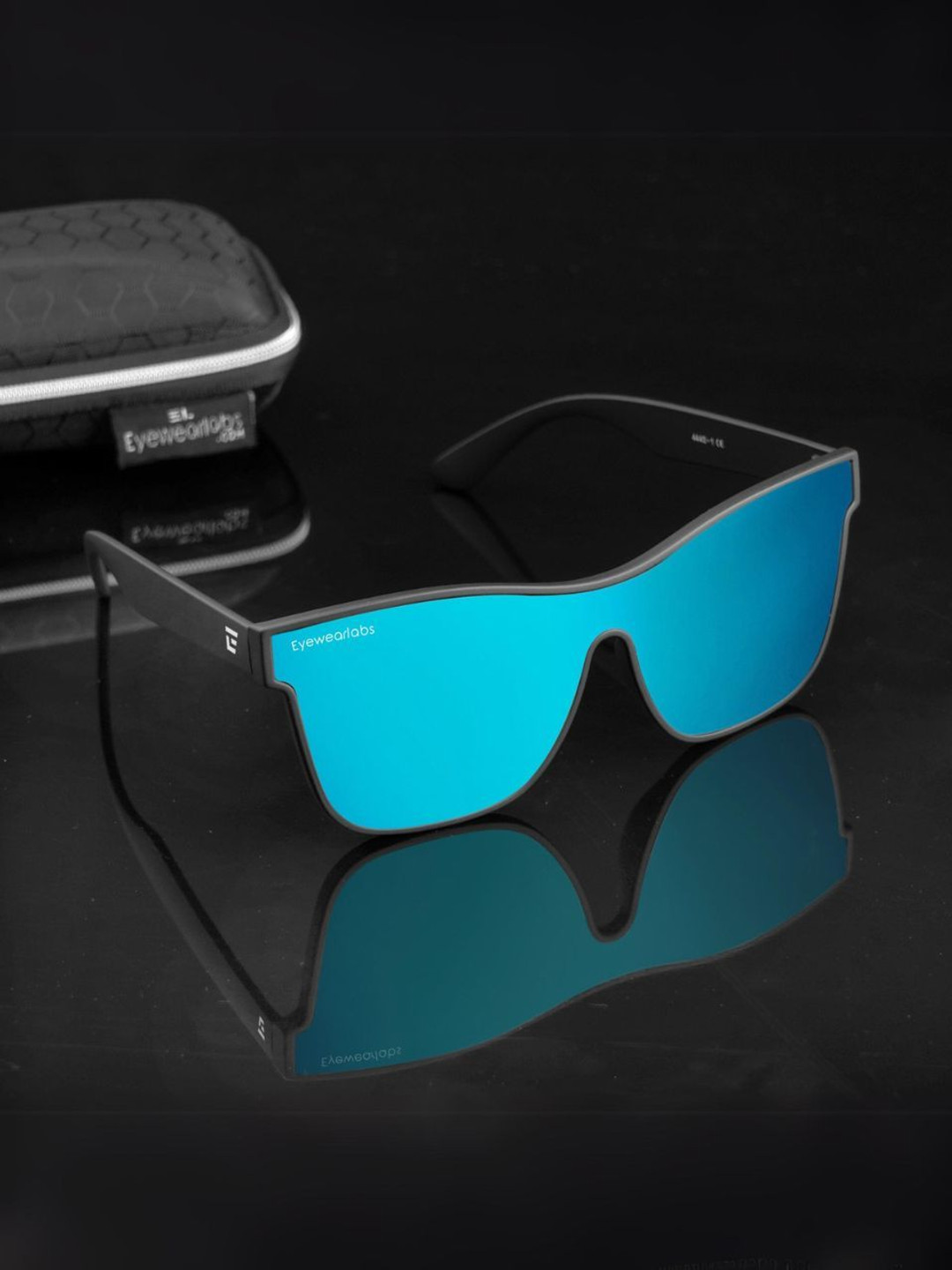 

Eyewearlabs Unisex Wayfarer Sunglasses UV Protected Lens EWLCMegatronBlueSC2EL1142EWL, Blue