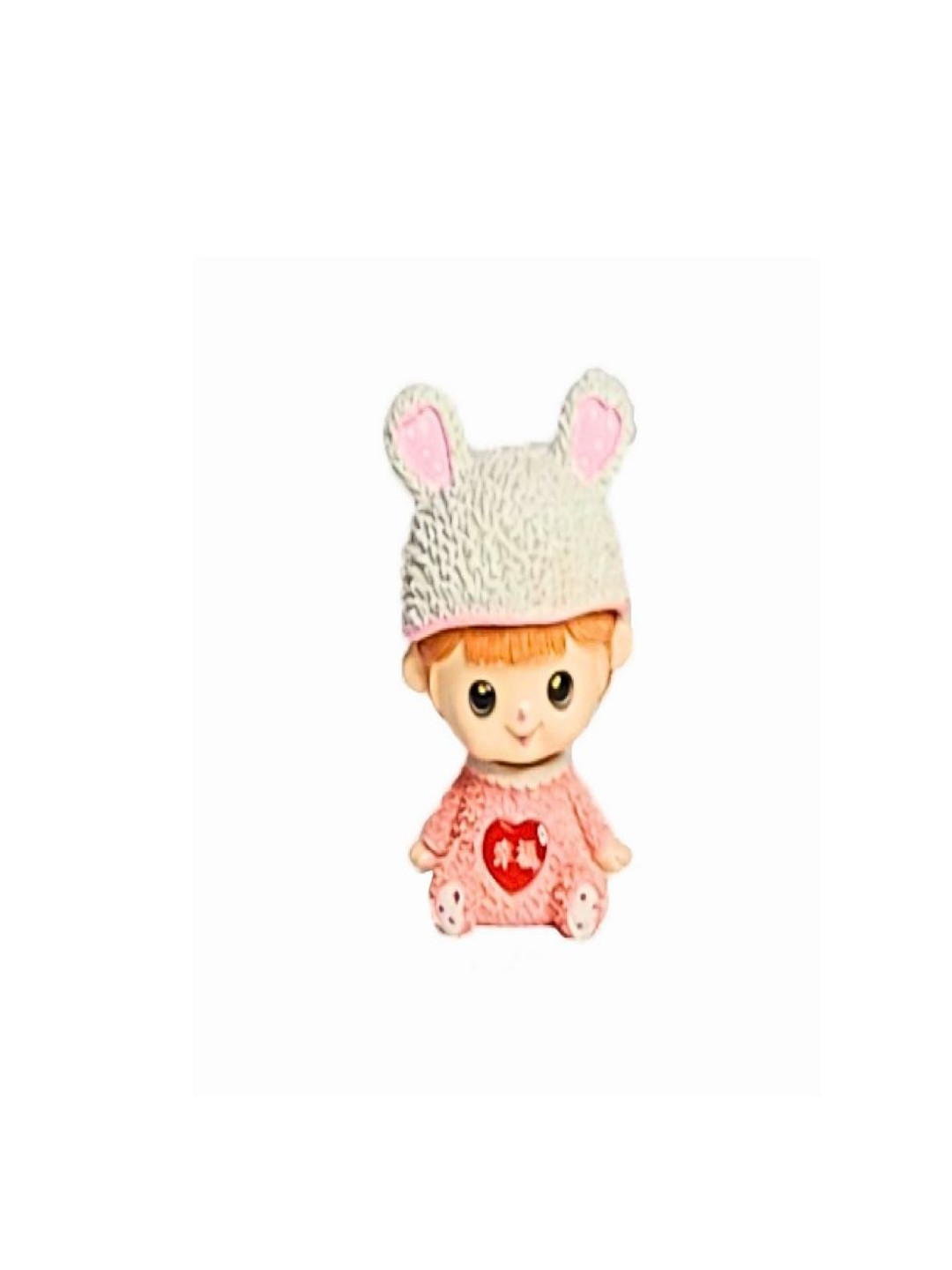

Wonderland Imported Resin Cartoon Girl Shaking Head Figurine Showpiece, Pink