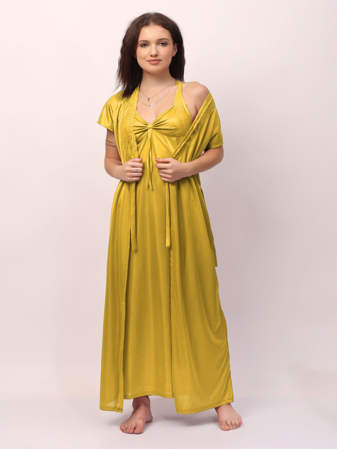 

CHUI MUI Maxi Nightdress, Yellow