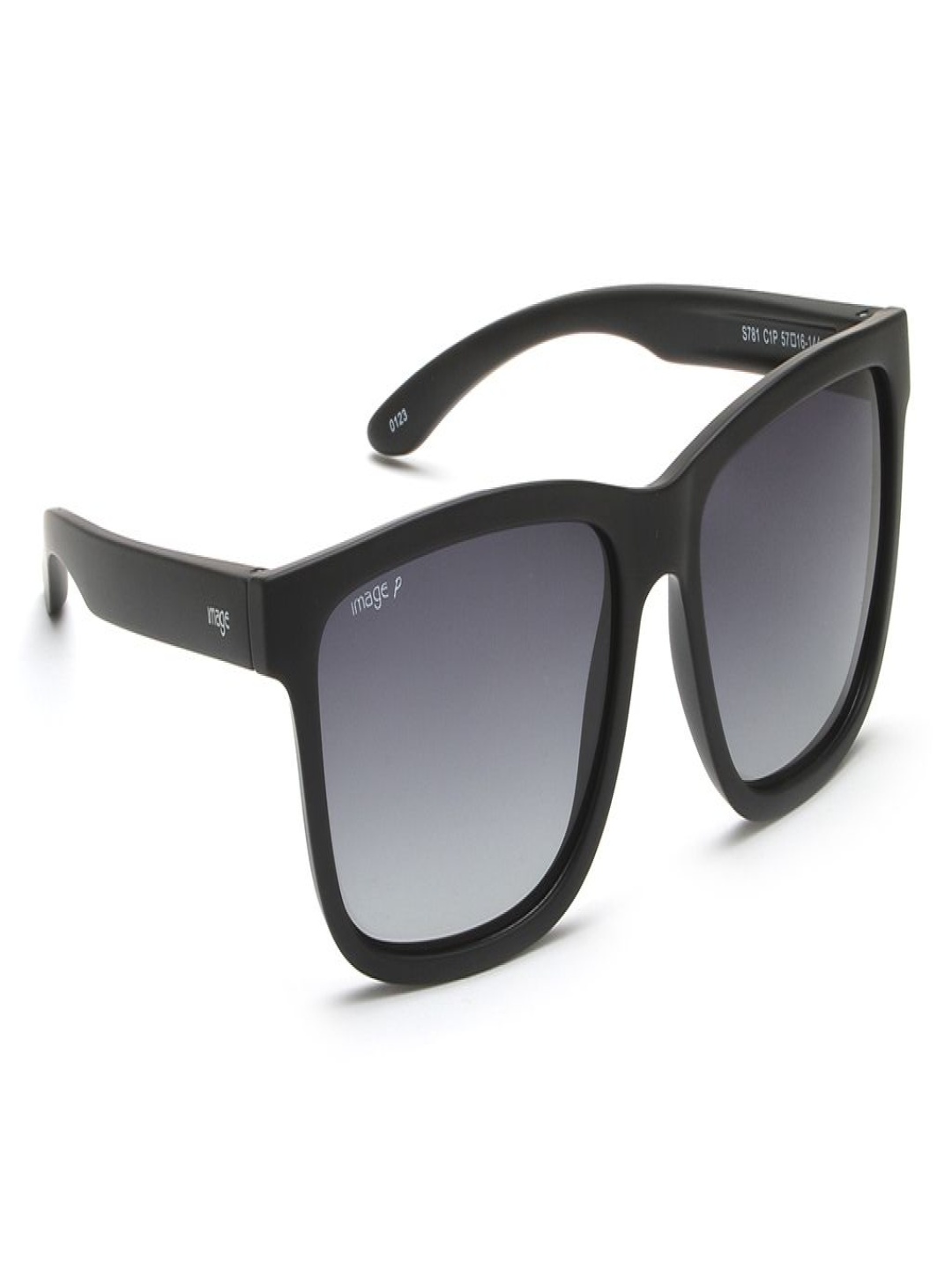 

Image Men Square Sunglasses with Polarised and UV Protected Lens IMS781C1PSG, Grey