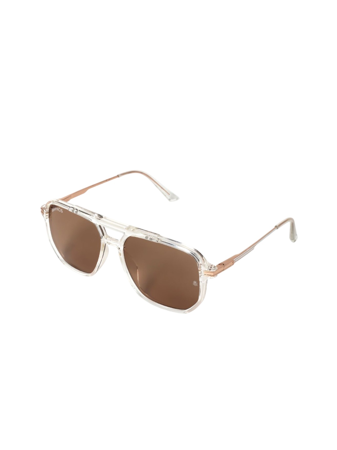 

BAVINCIS Unisex Square Sunglasses with Polarised Lens, Brown