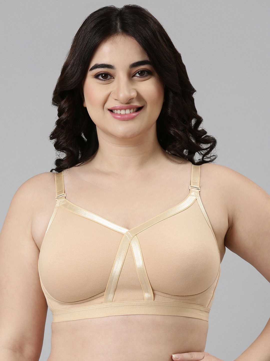 

Enamor Spring Summer 25 Full Coverage Everyday Bra, Nude