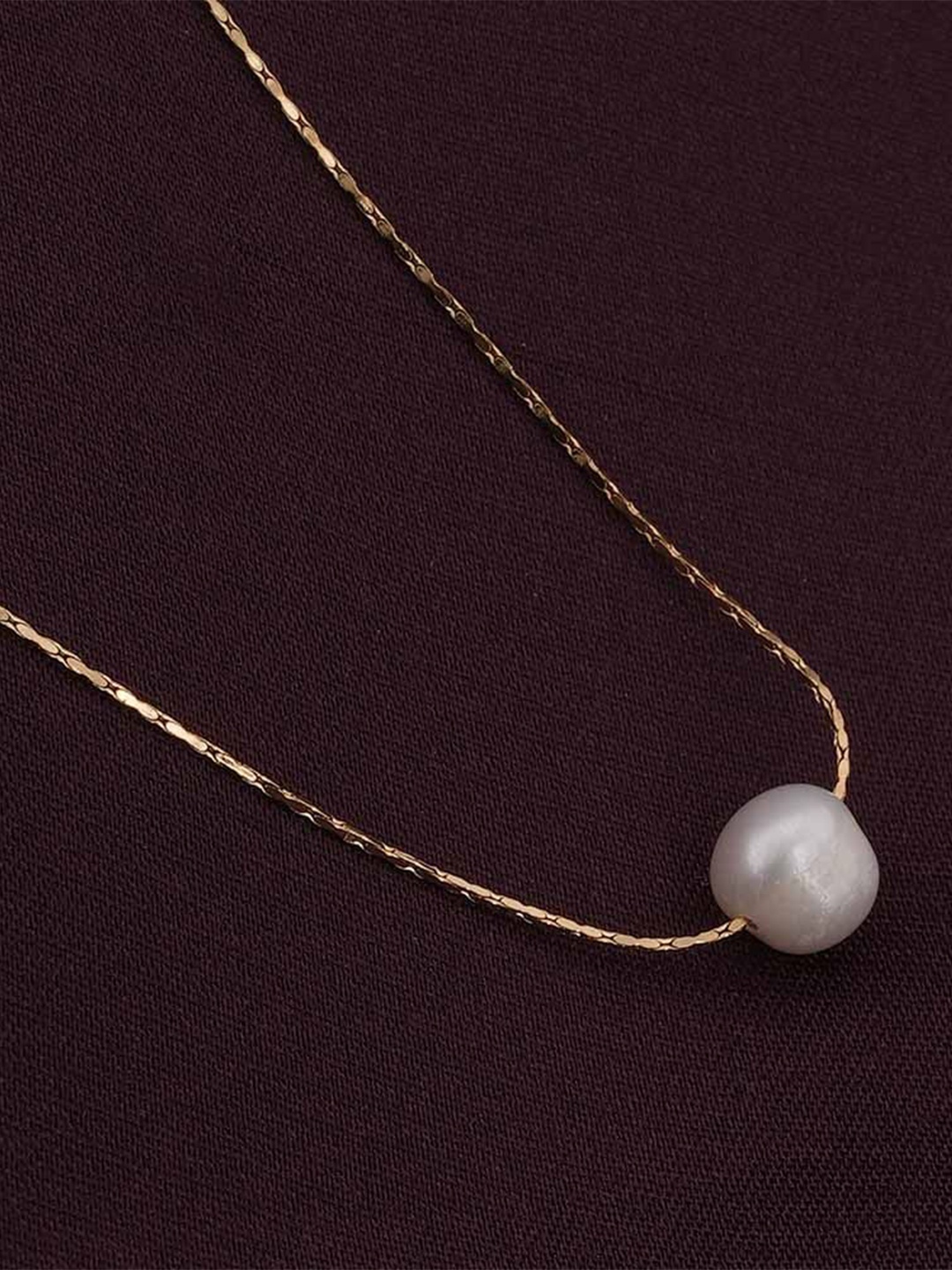 

PALMONAS 18KT Gold-Plated Stainless Steel Pearls Beaded Chain